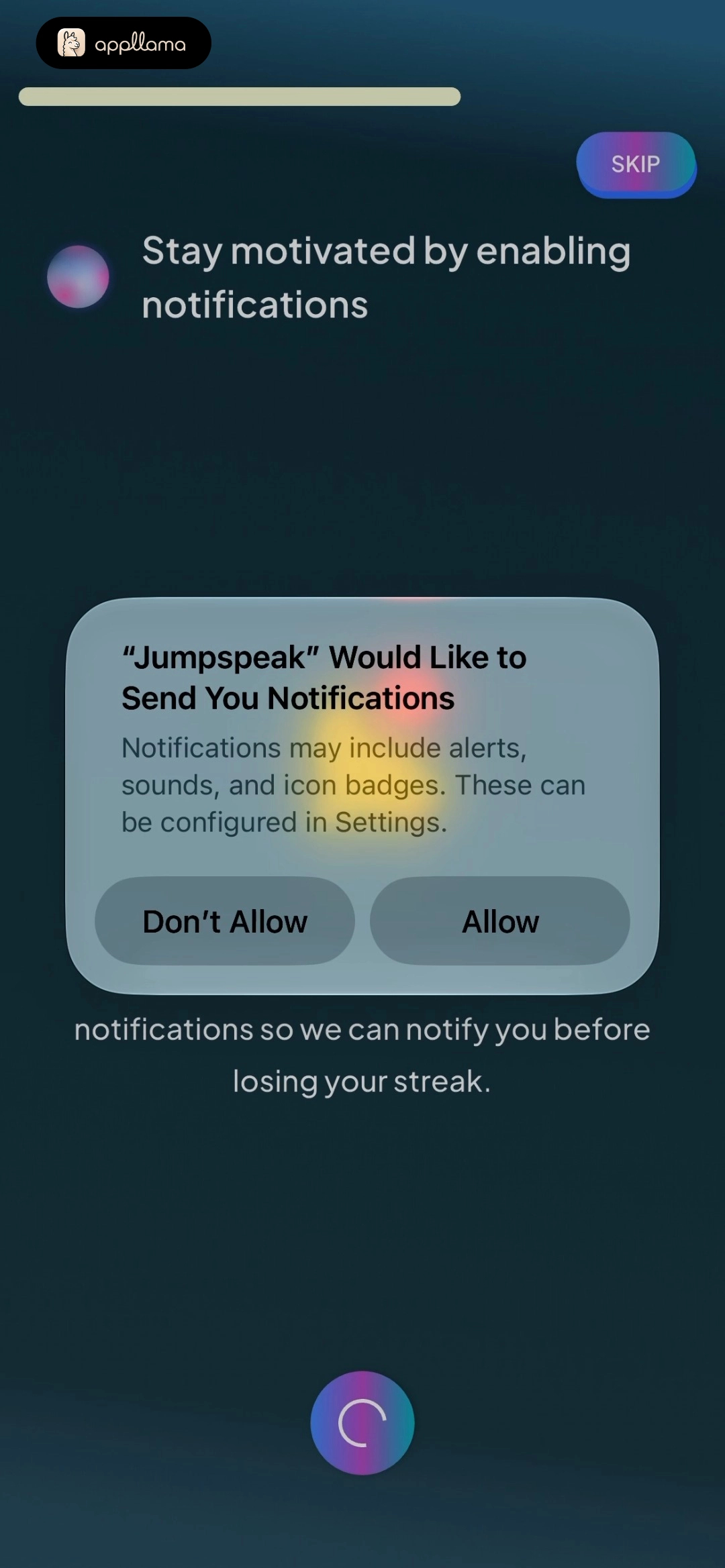 Push Permission Prompt