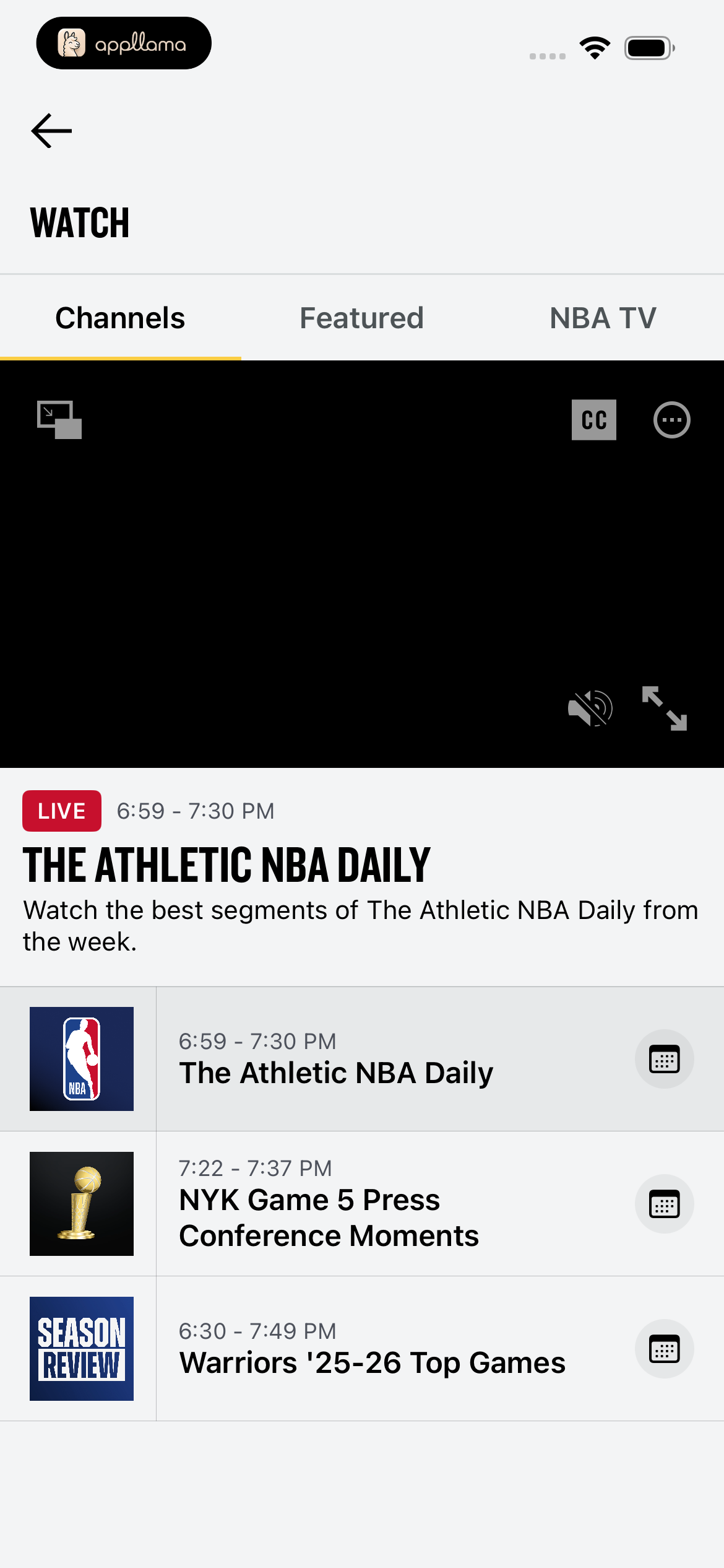 Watch Channels