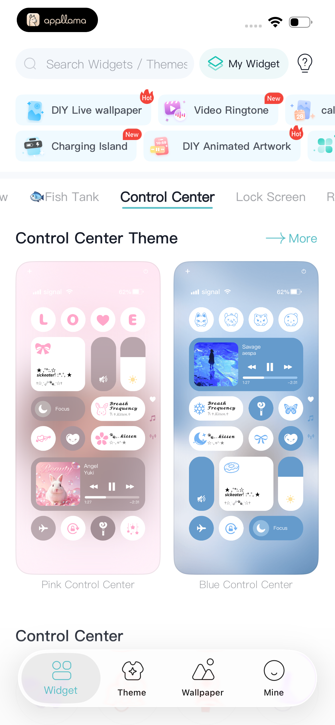 Control Center Themes