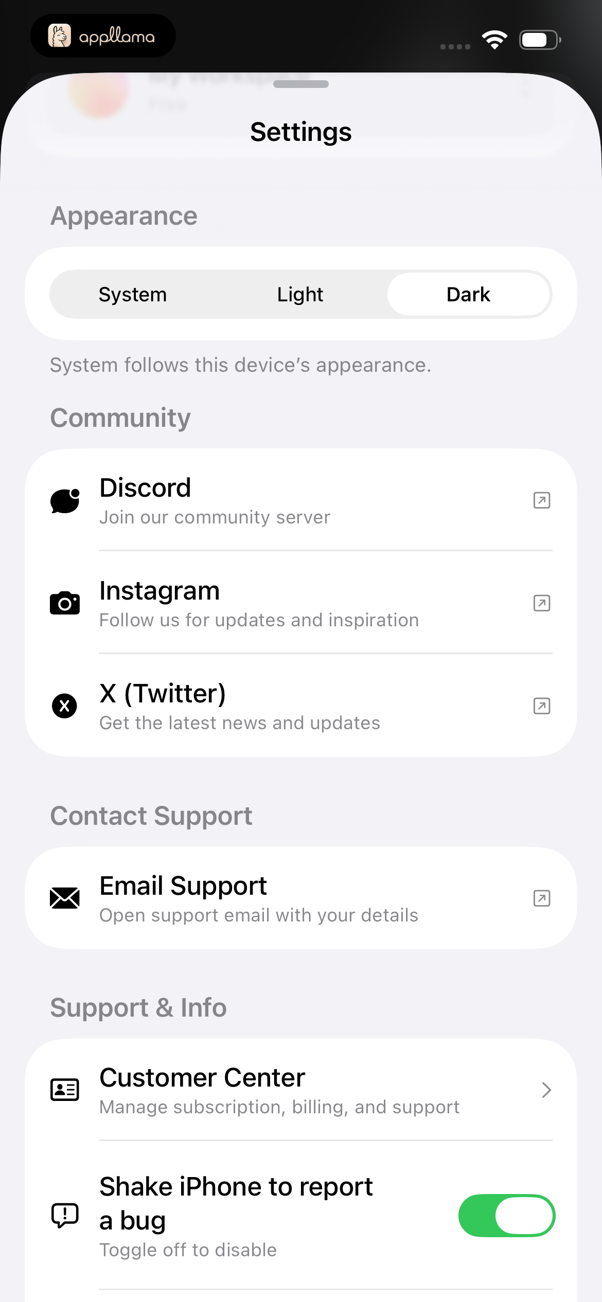 General Settings