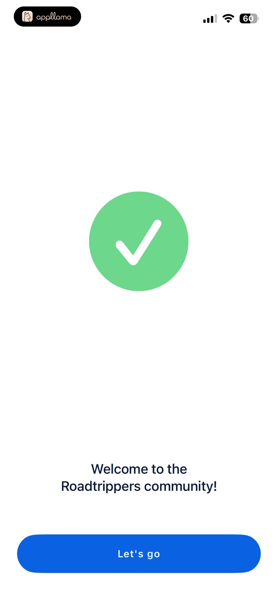 Account Created Success