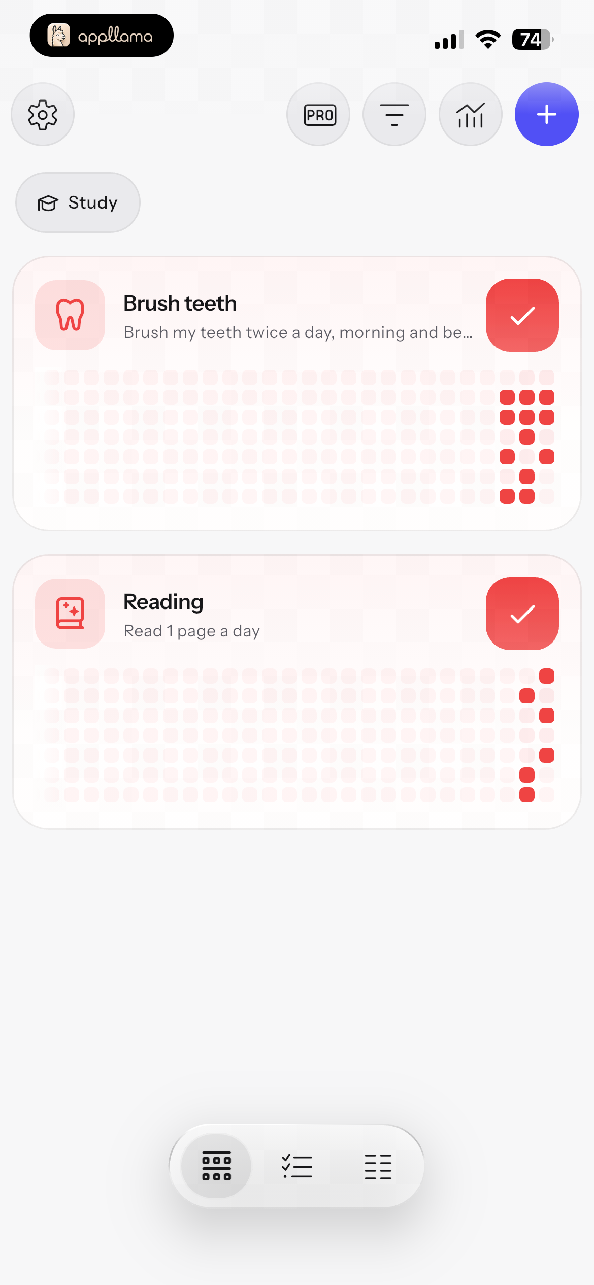 Habit Dashboard Complete