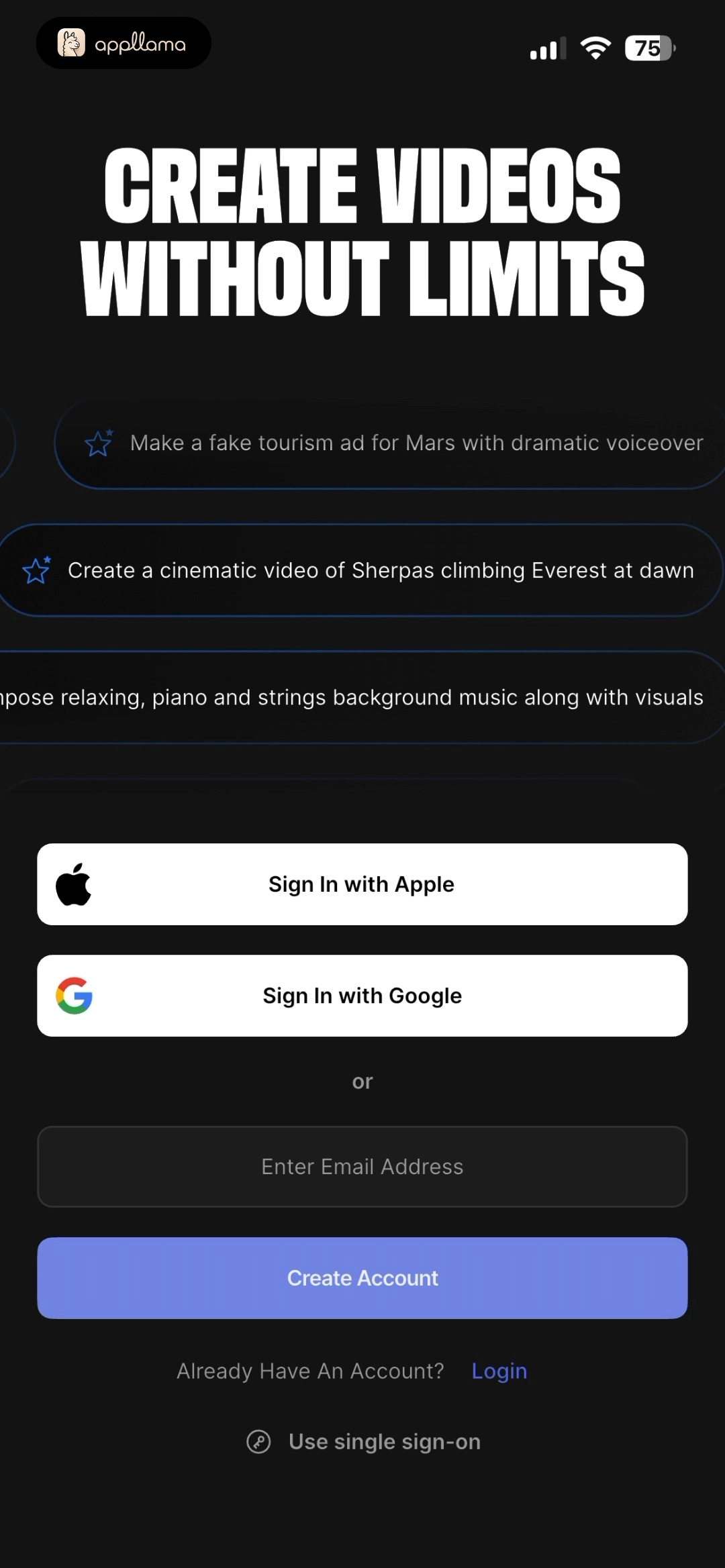 Create Account