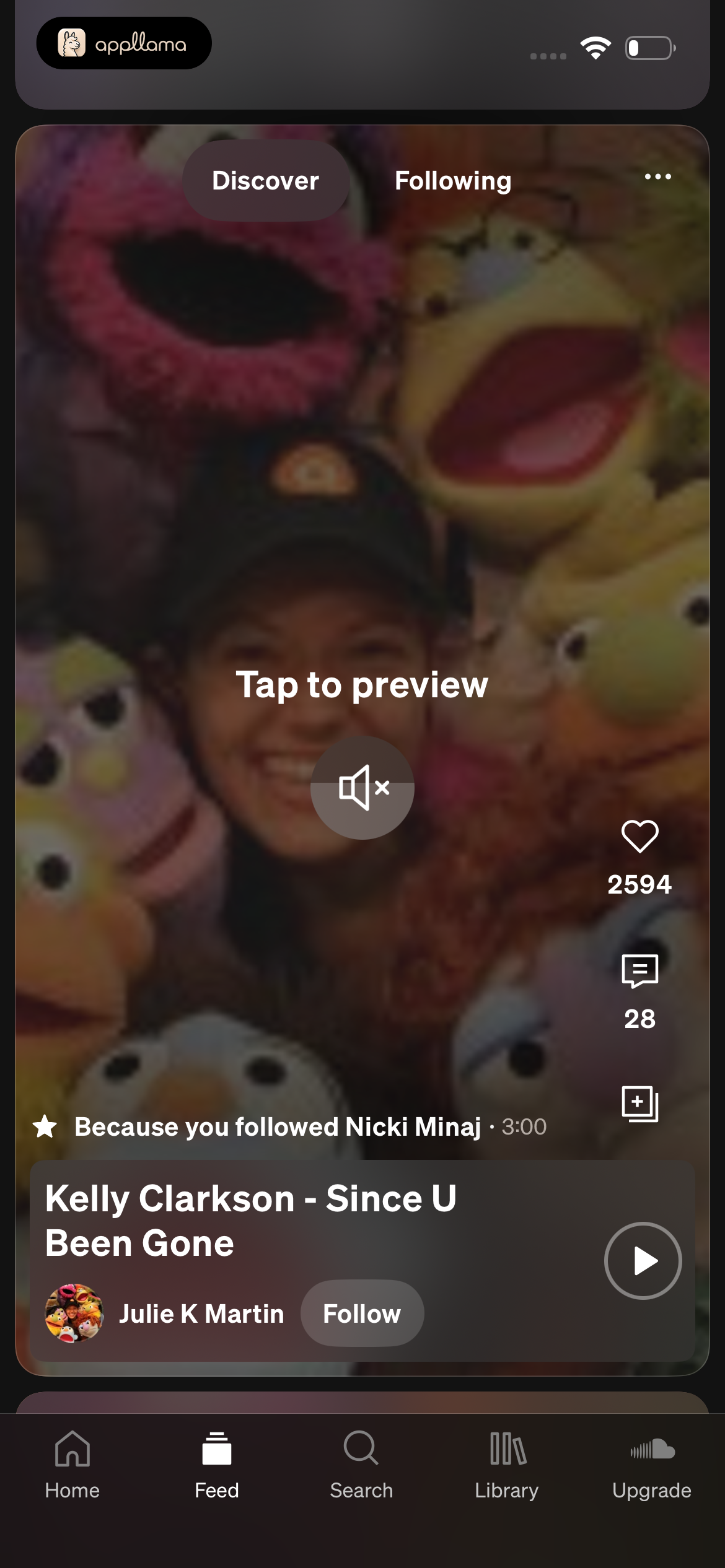 Discover Feed Preview