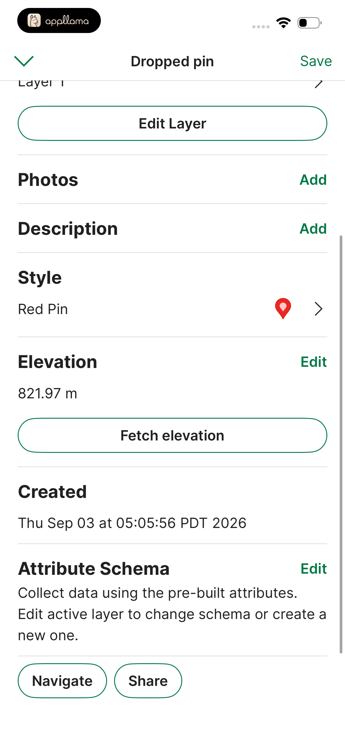 Dropped Pin More