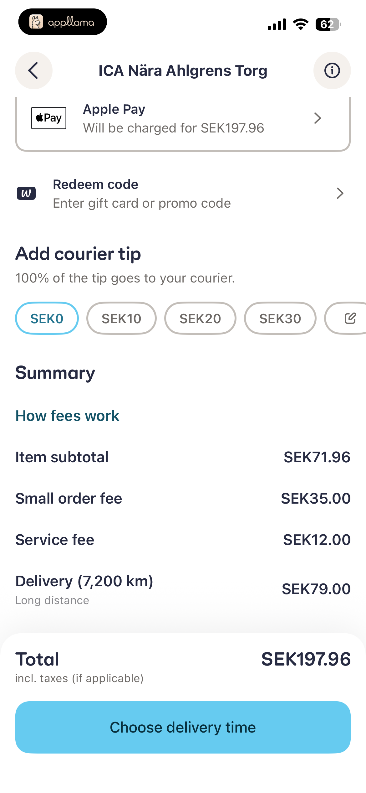 Checkout Summary