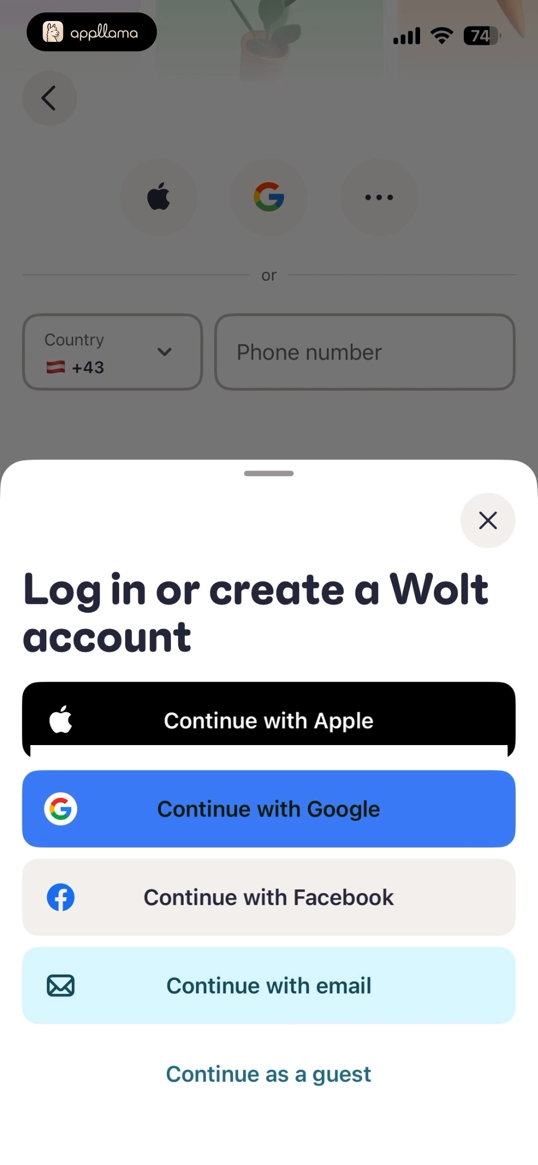 Login Method Sheet
