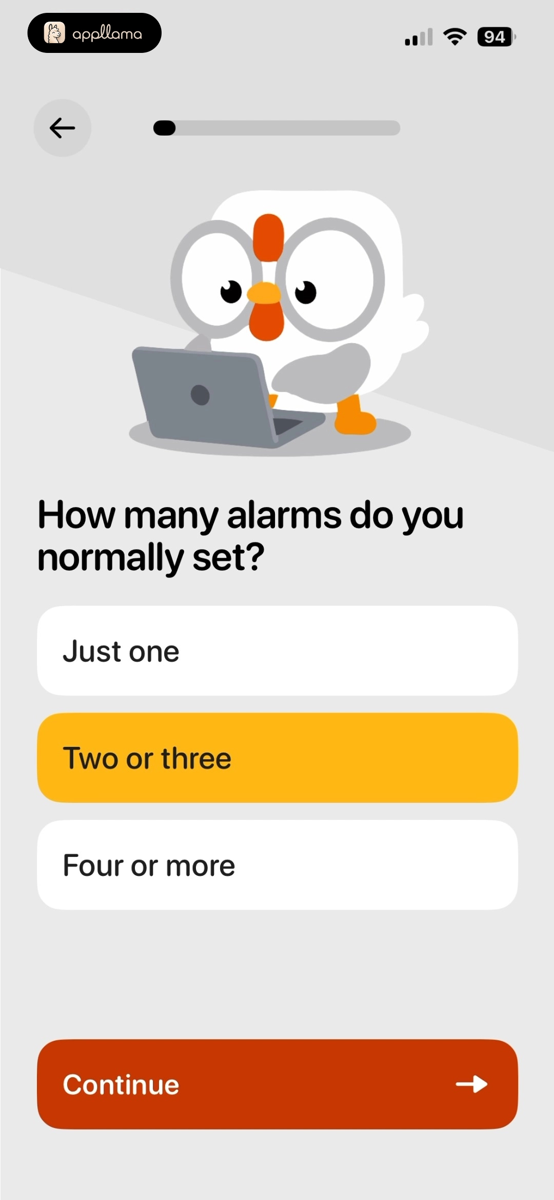 Alarm Frequency Question