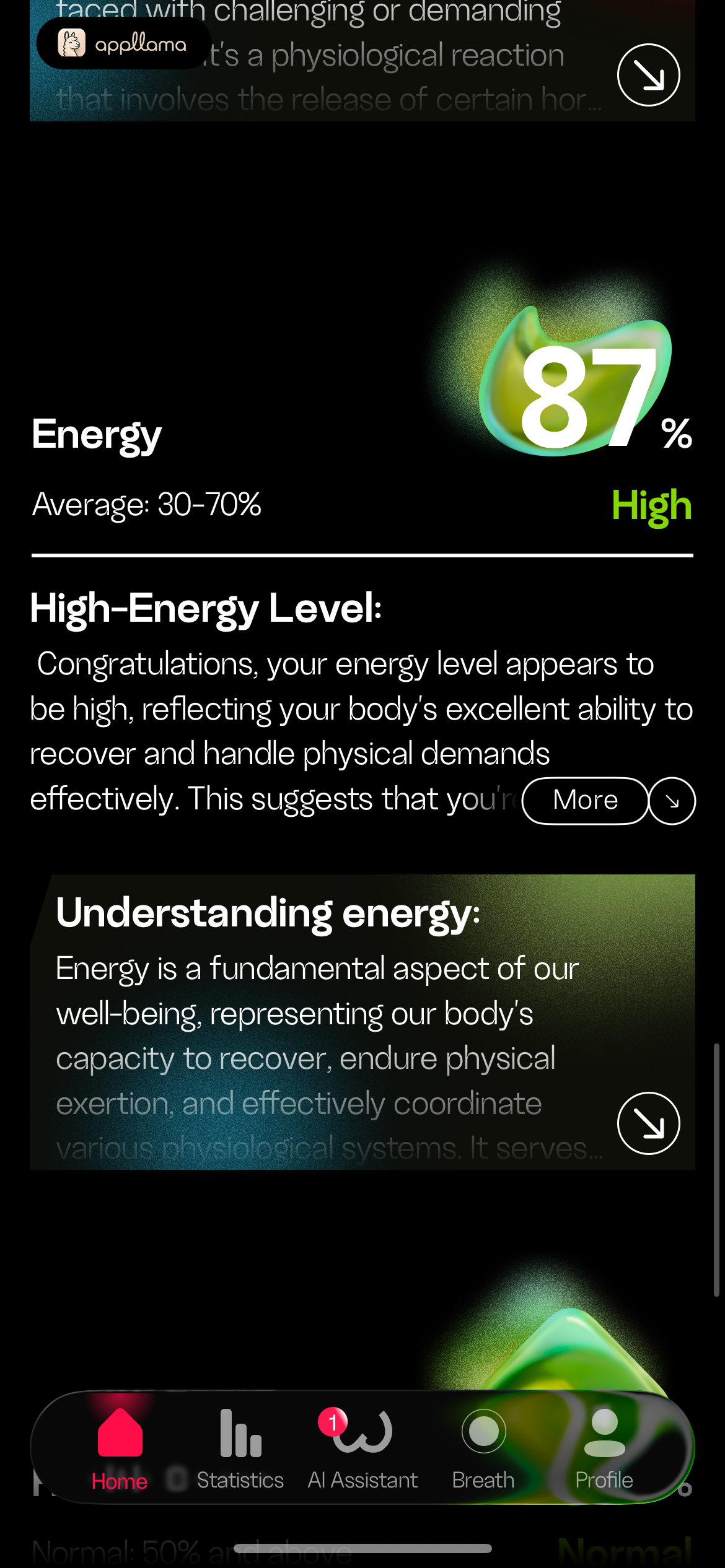 Energy Metric