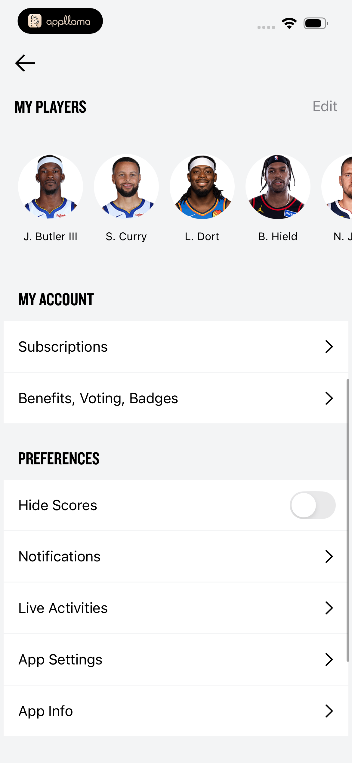 Account Settings