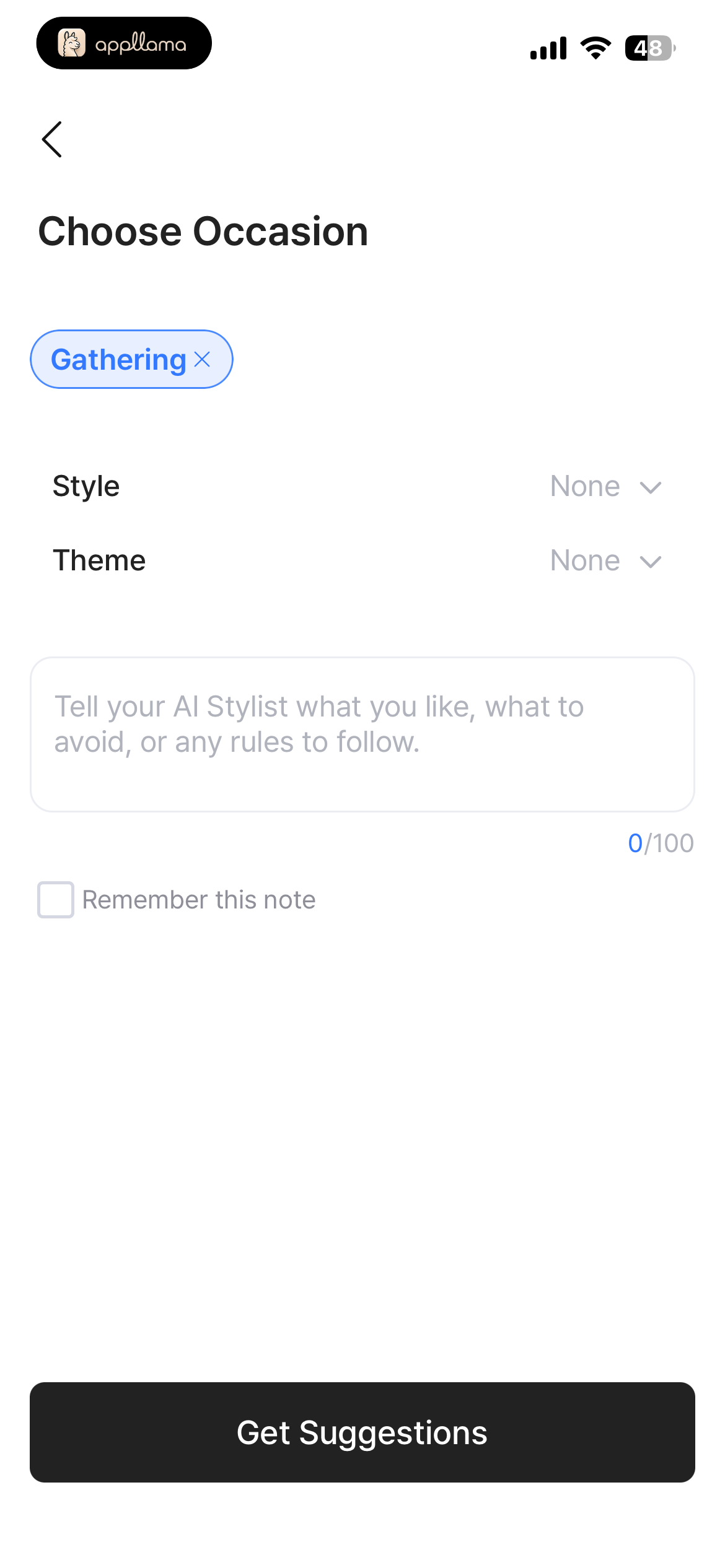 Occasion Details