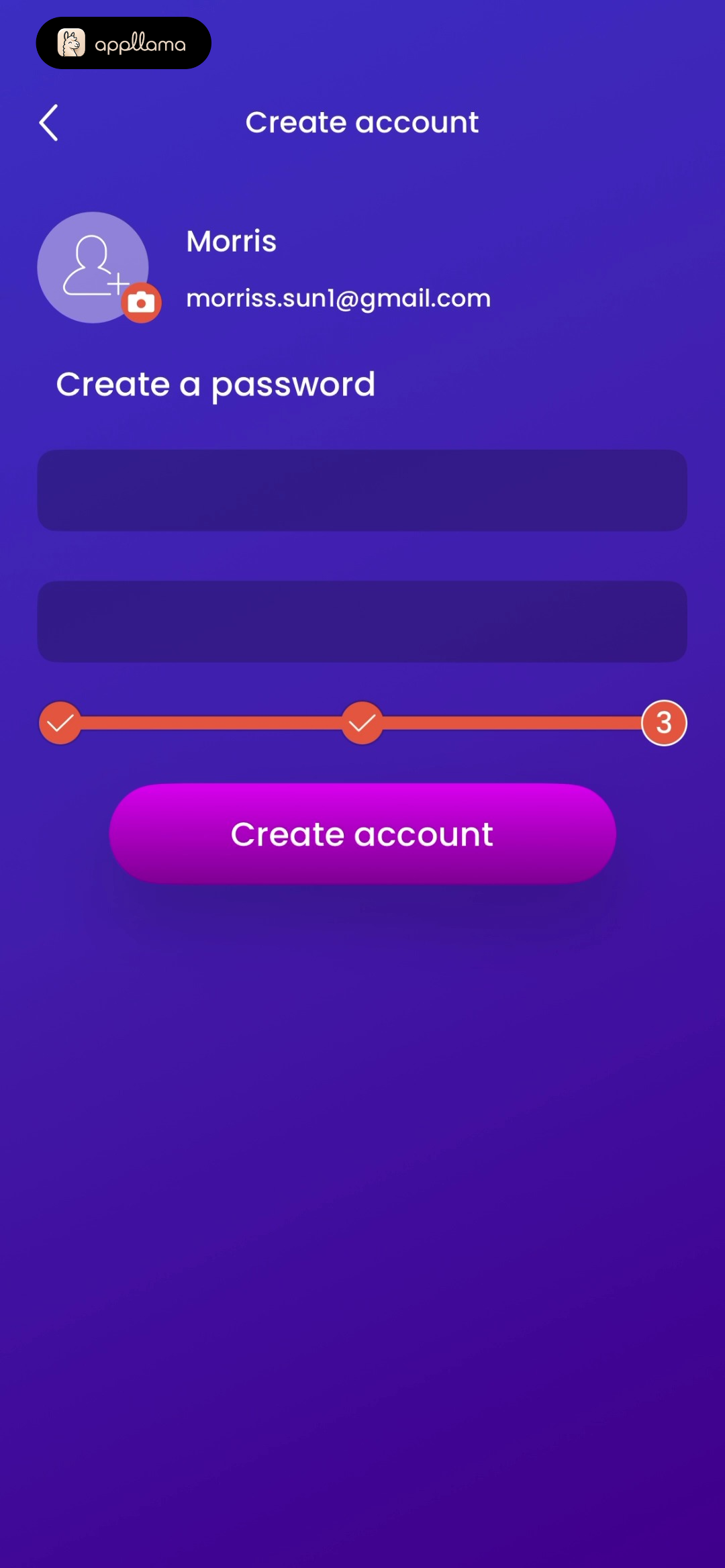 Create Account Password