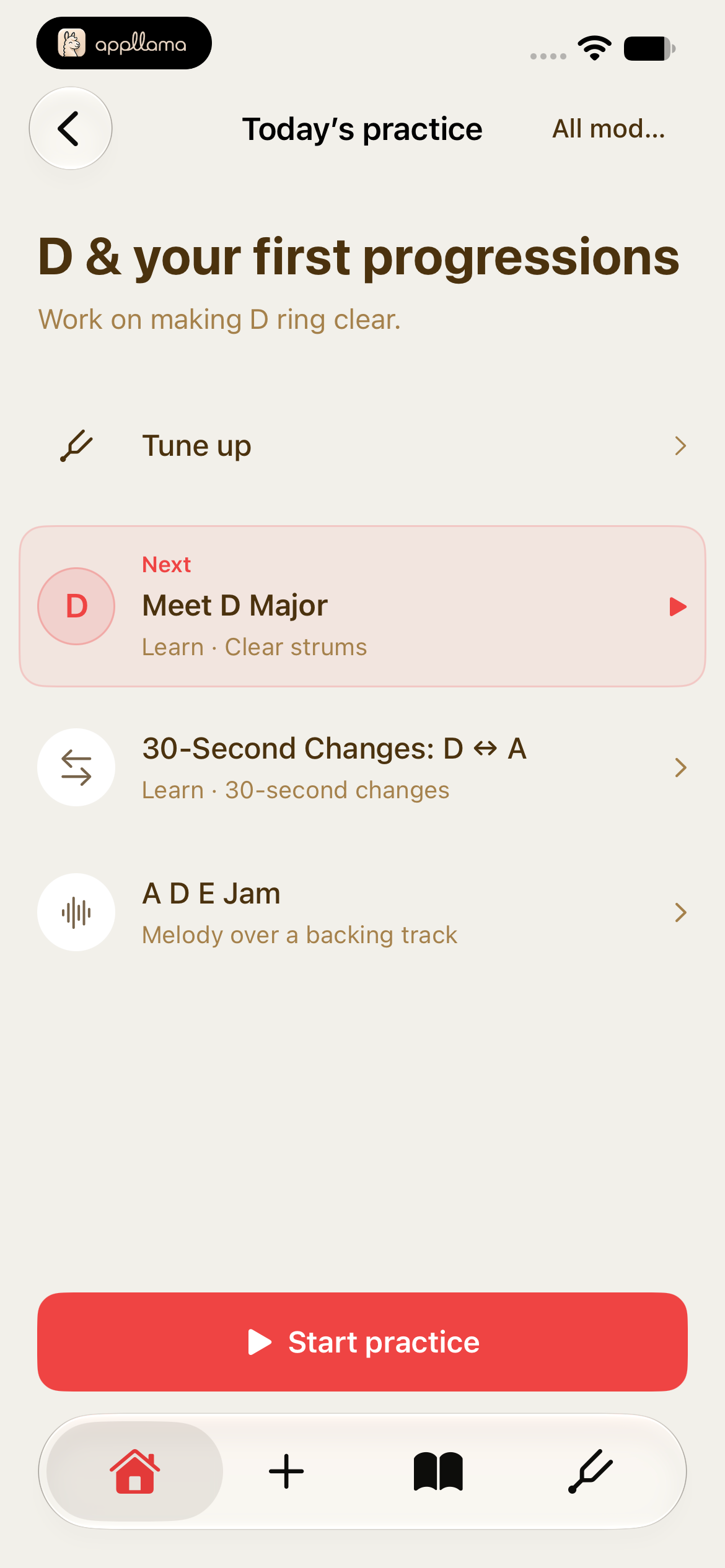 Daily Practice Overview