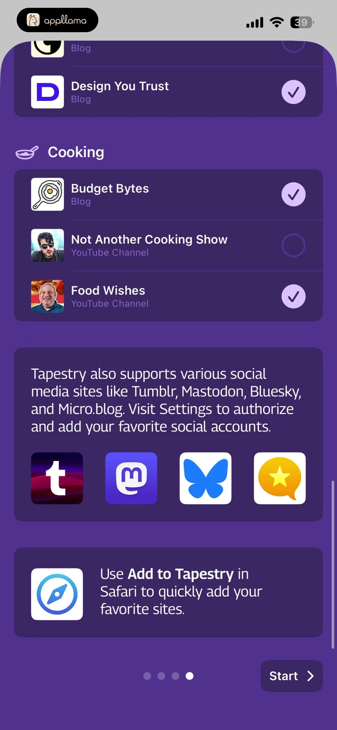 Feed Selection