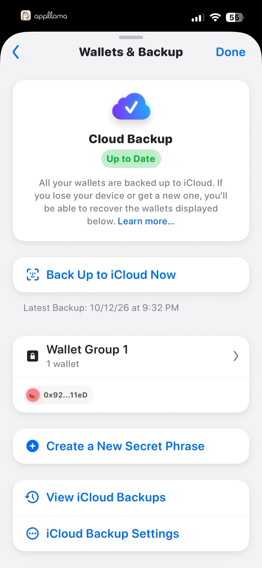 Wallets & Backup