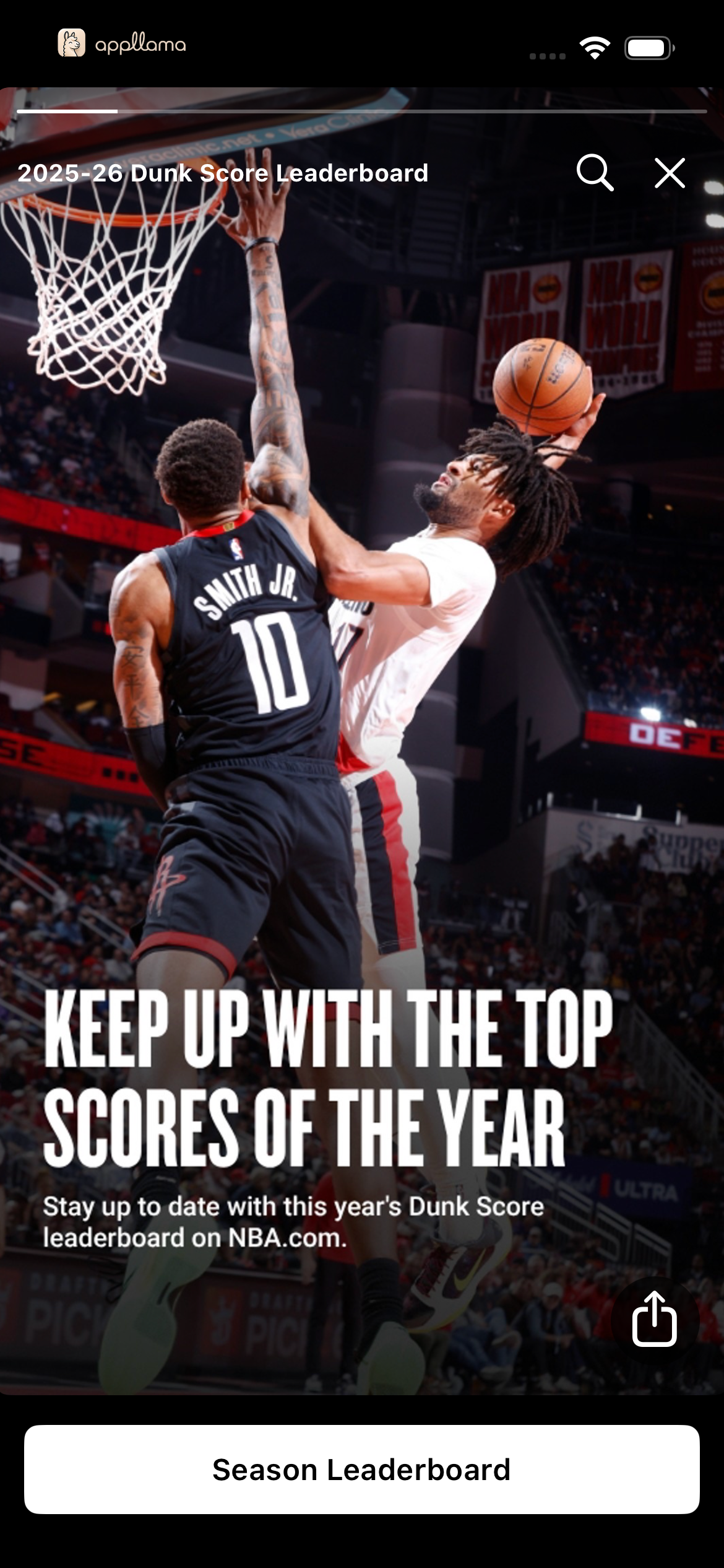 Dunk Score Story