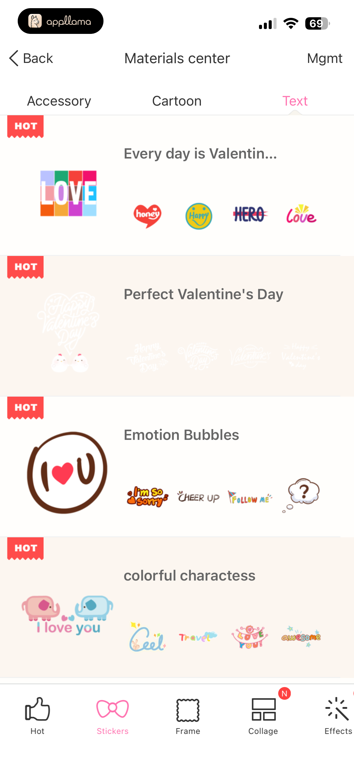 Text Stickers