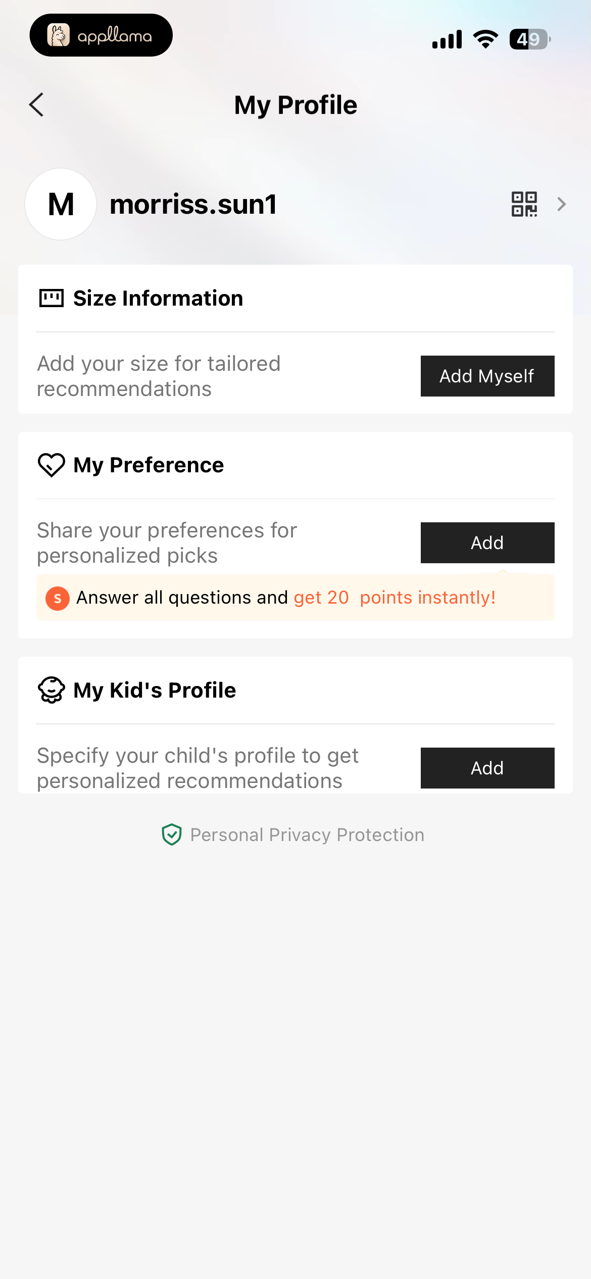 My Profile