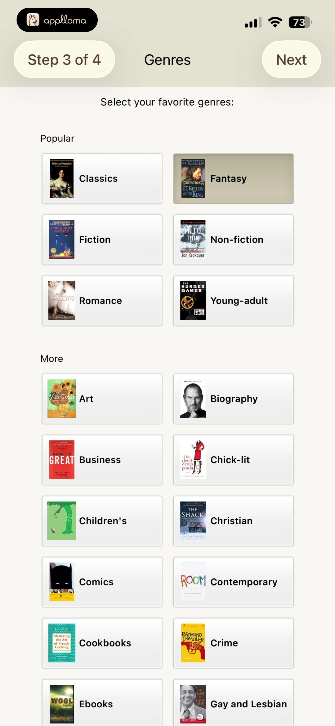 Choose Genres