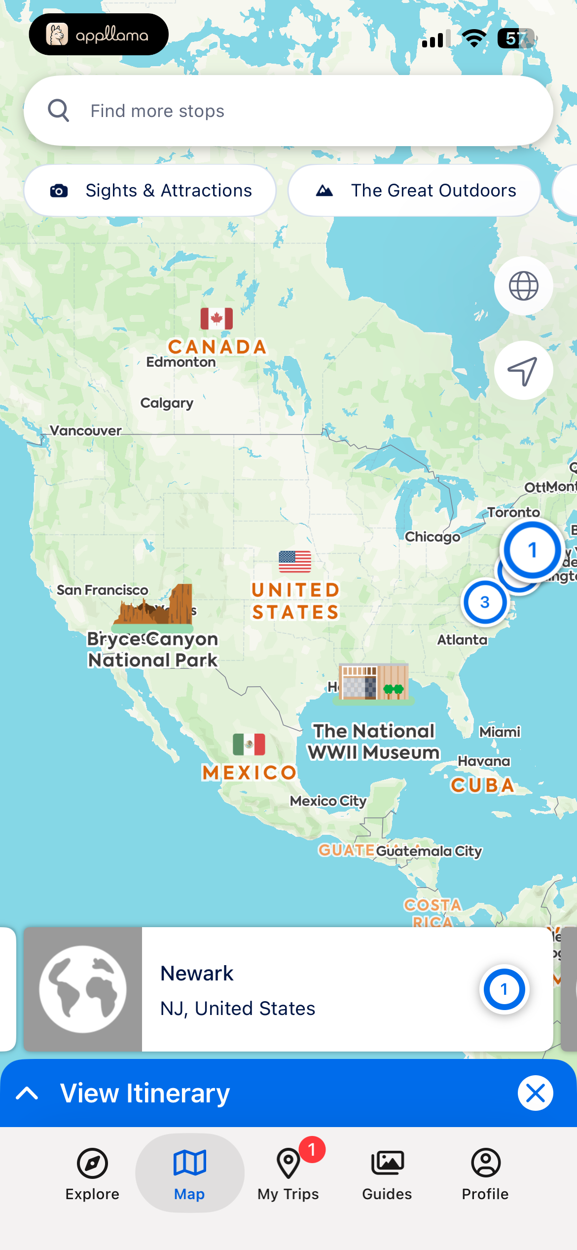 Trip Map Overview