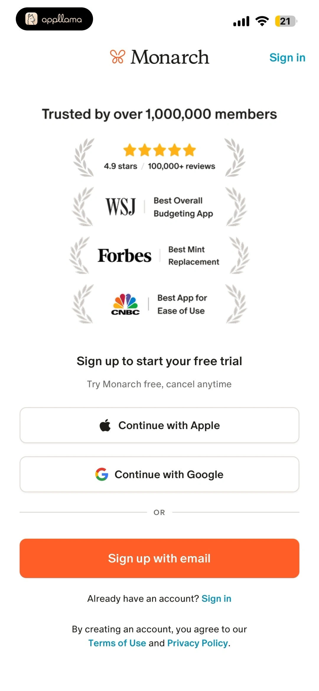 Sign Up