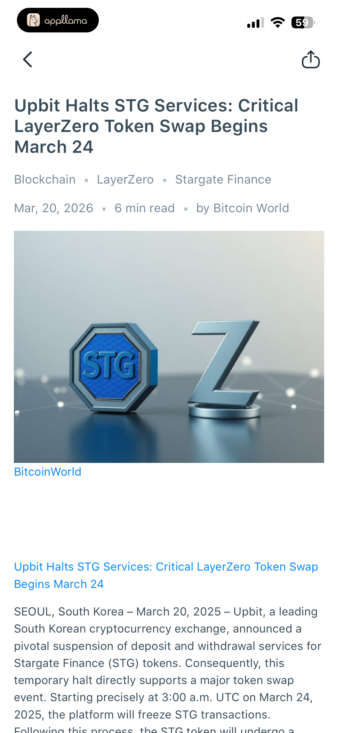 Crypto News Article