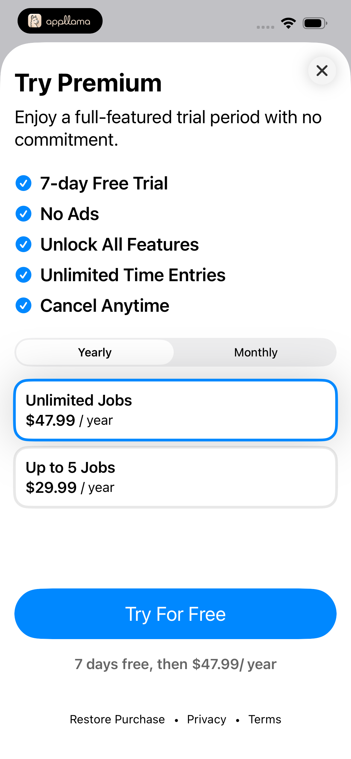 Yearly Subscription Offer
