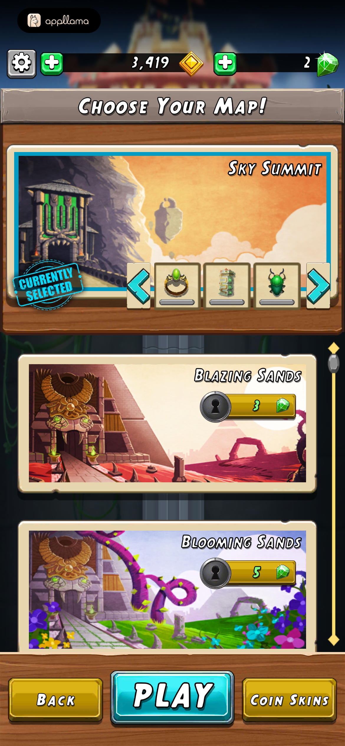 Map Selection