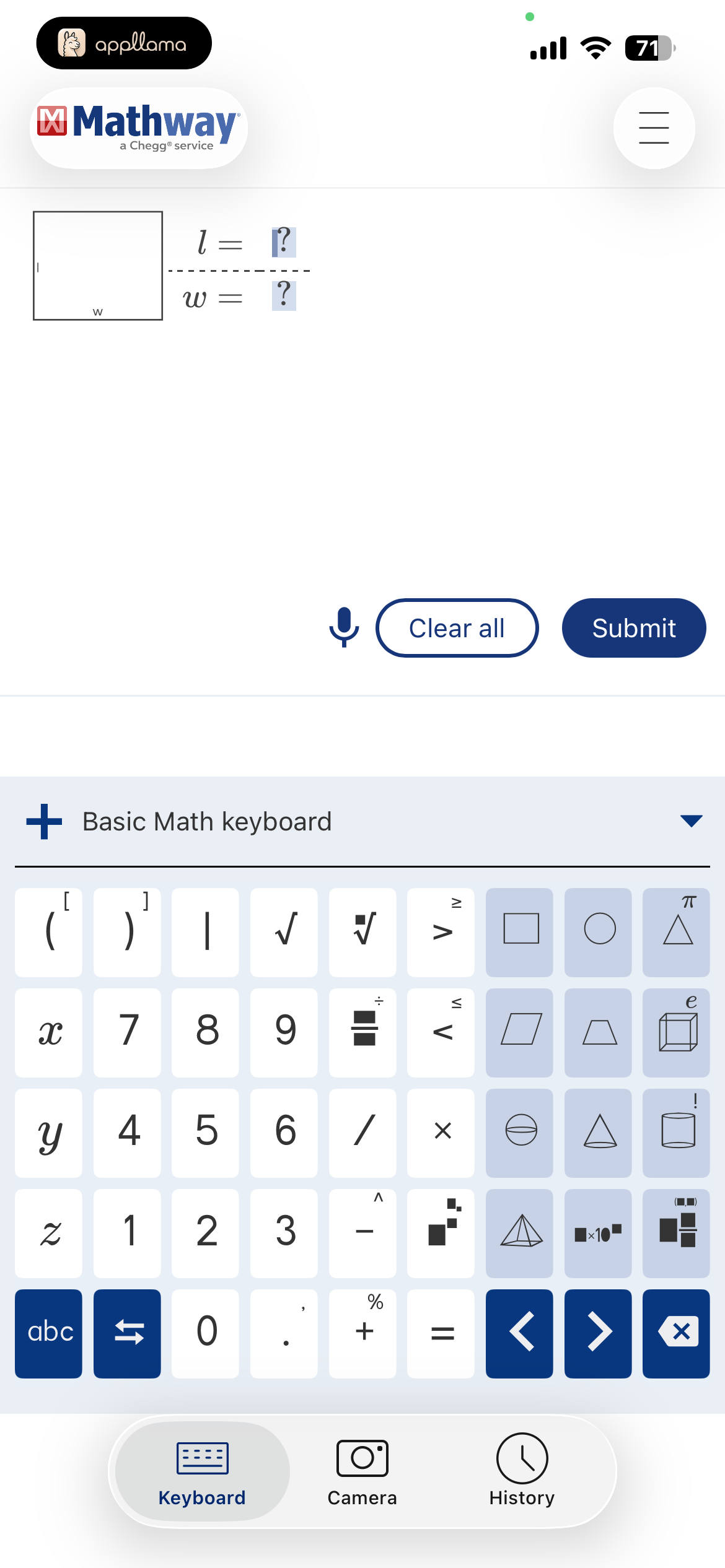 Calculator Input