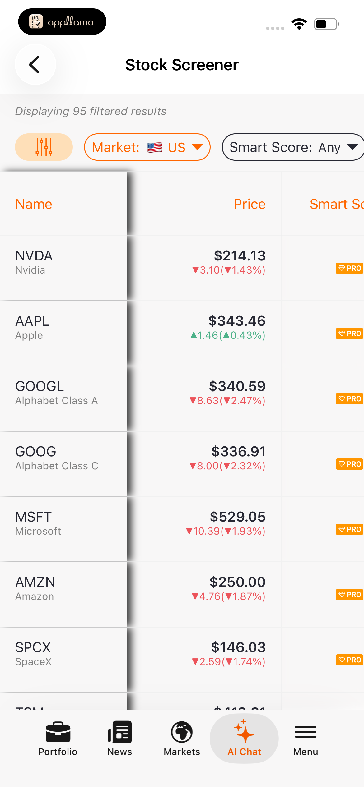 Stock Screener