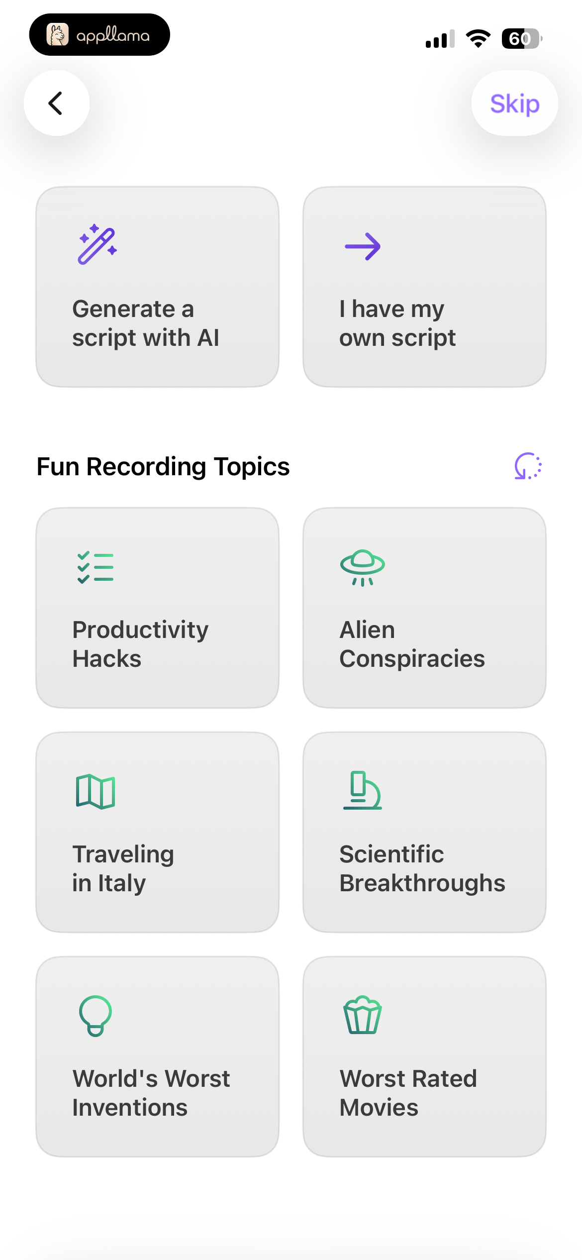 Script Templates