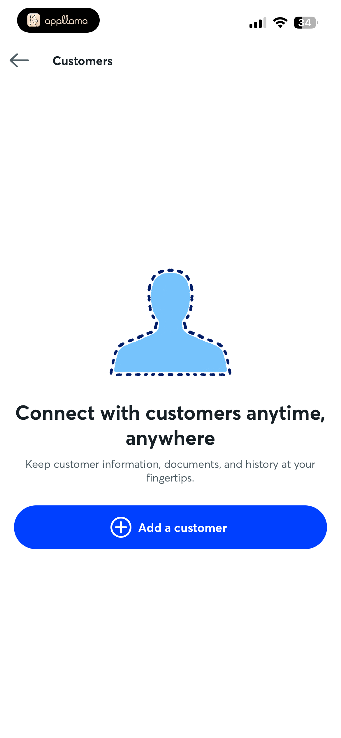 Customers Empty State