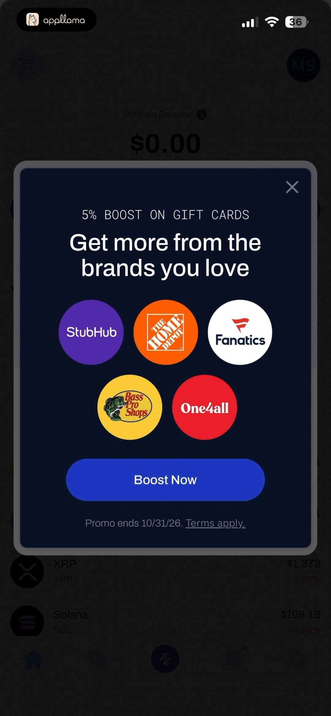 Gift Card Promotion