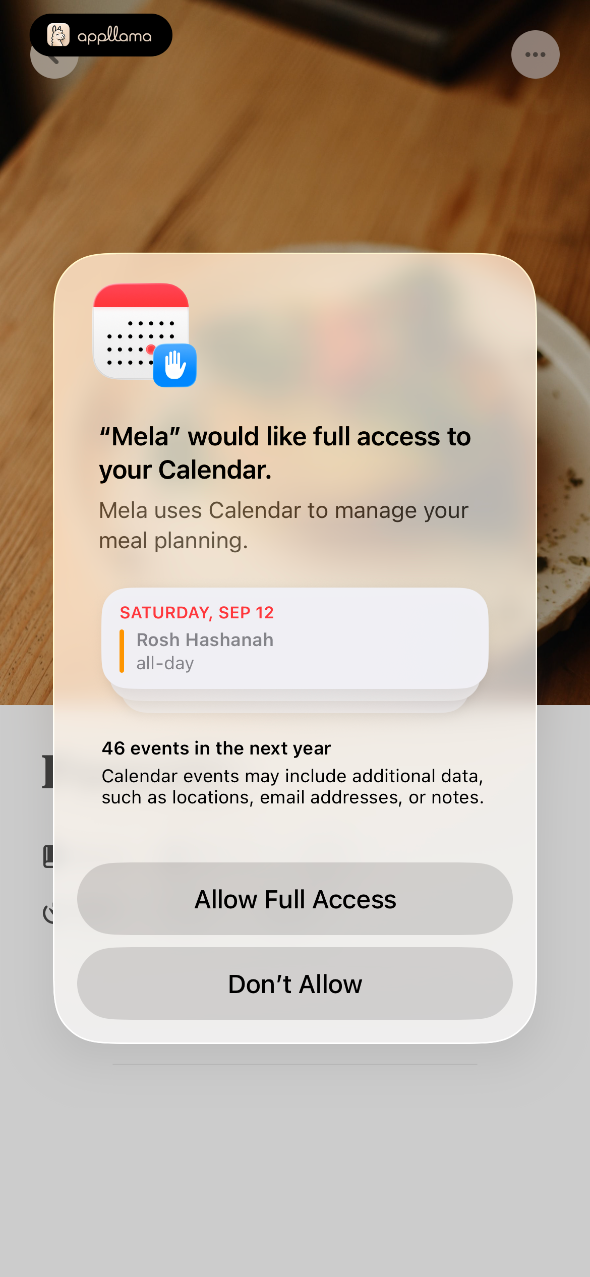 Calendar Permission