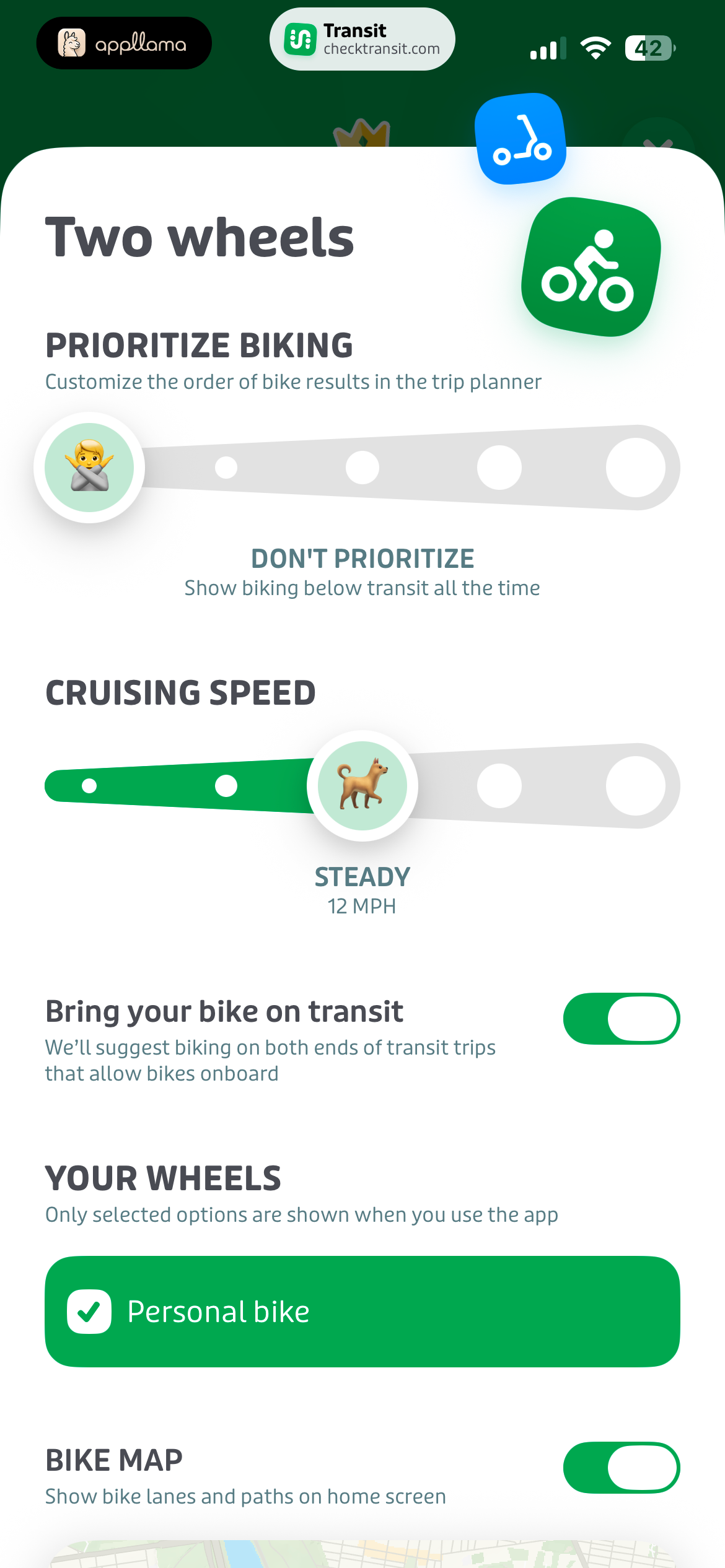 Biking Preferences