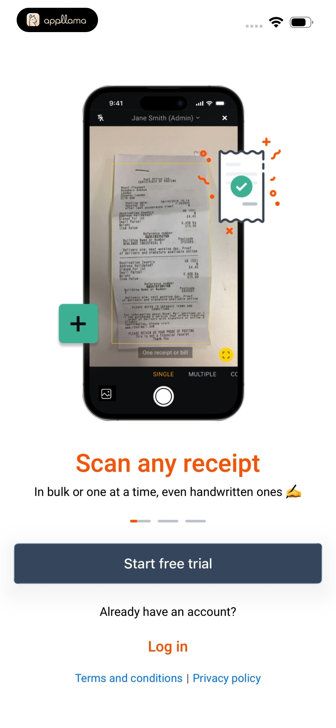 Receipt Scan Intro