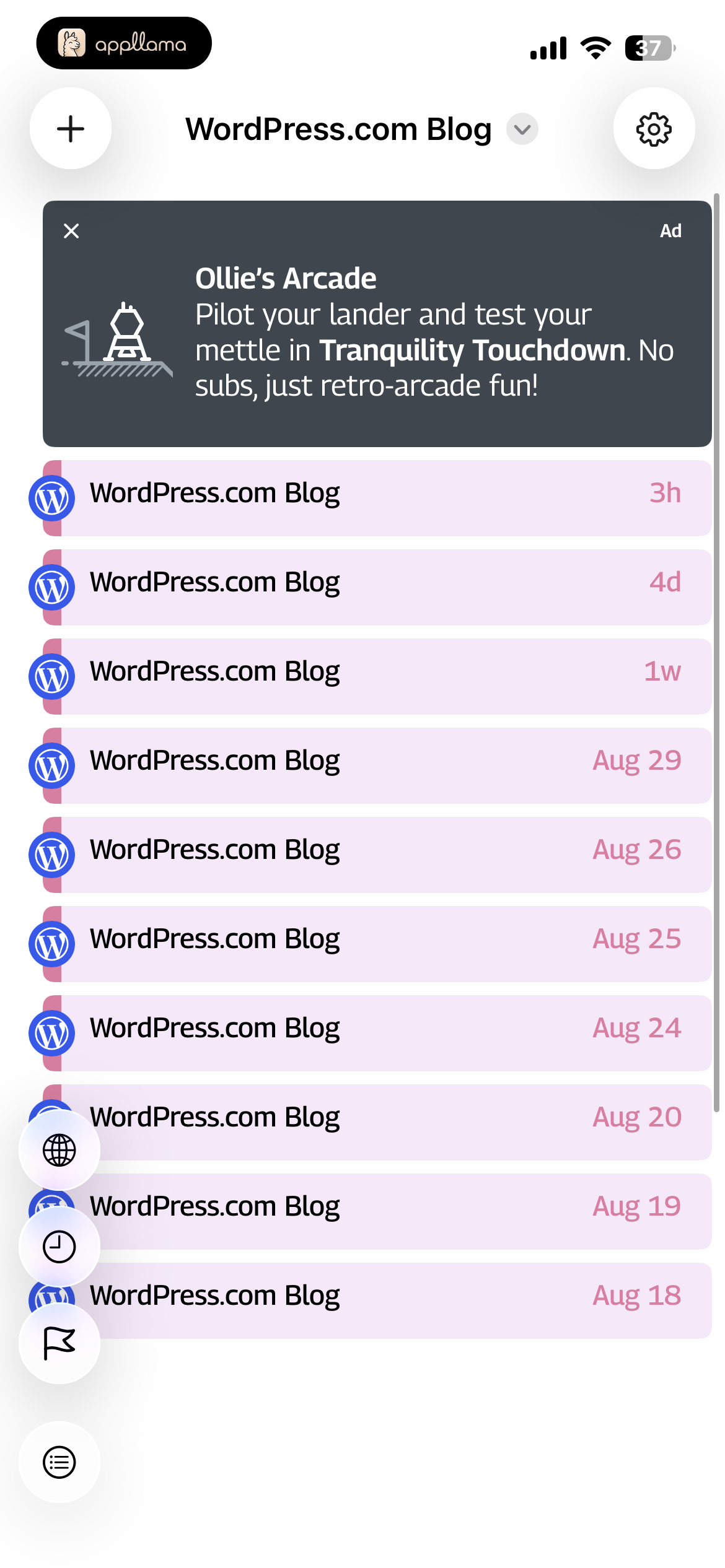 Compact Feed Timeline