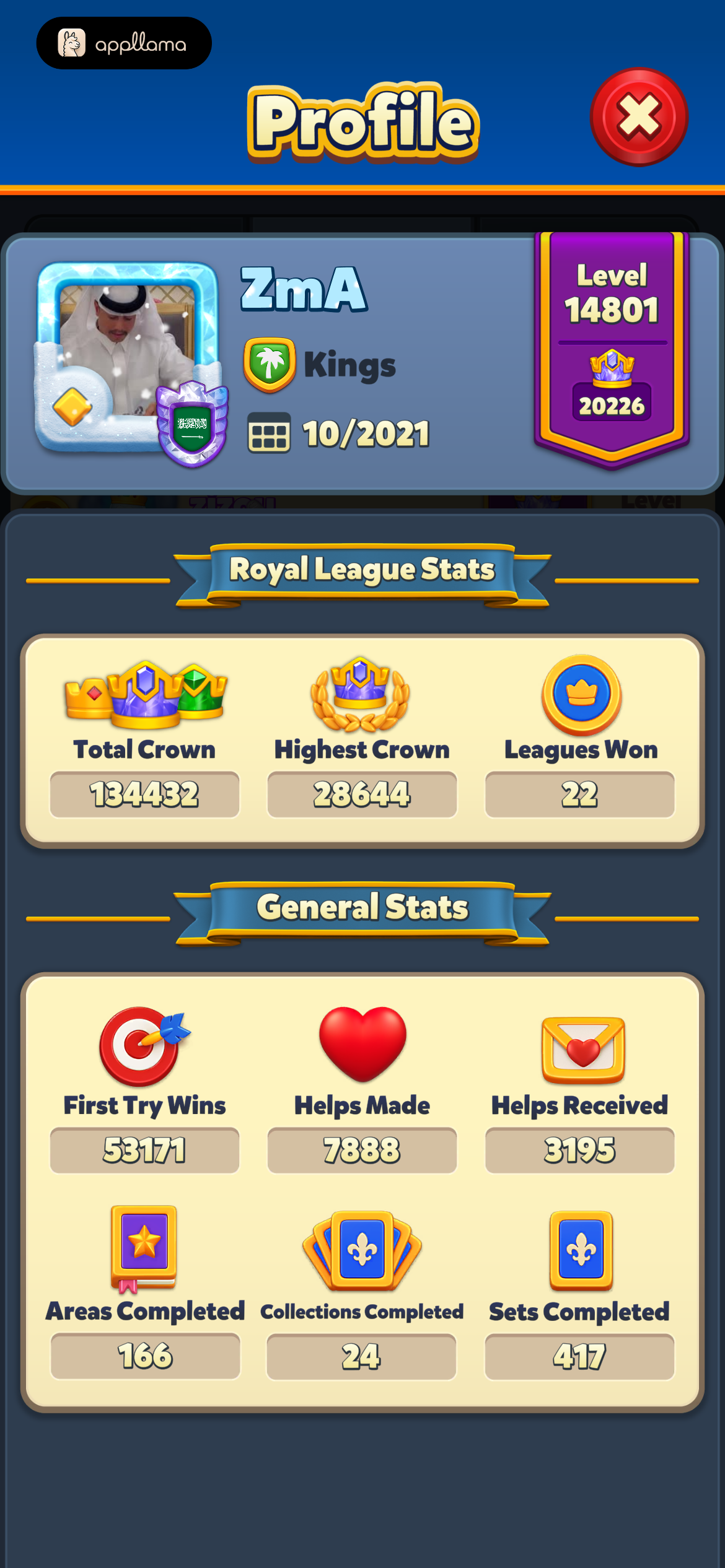 Player Profile Statistics