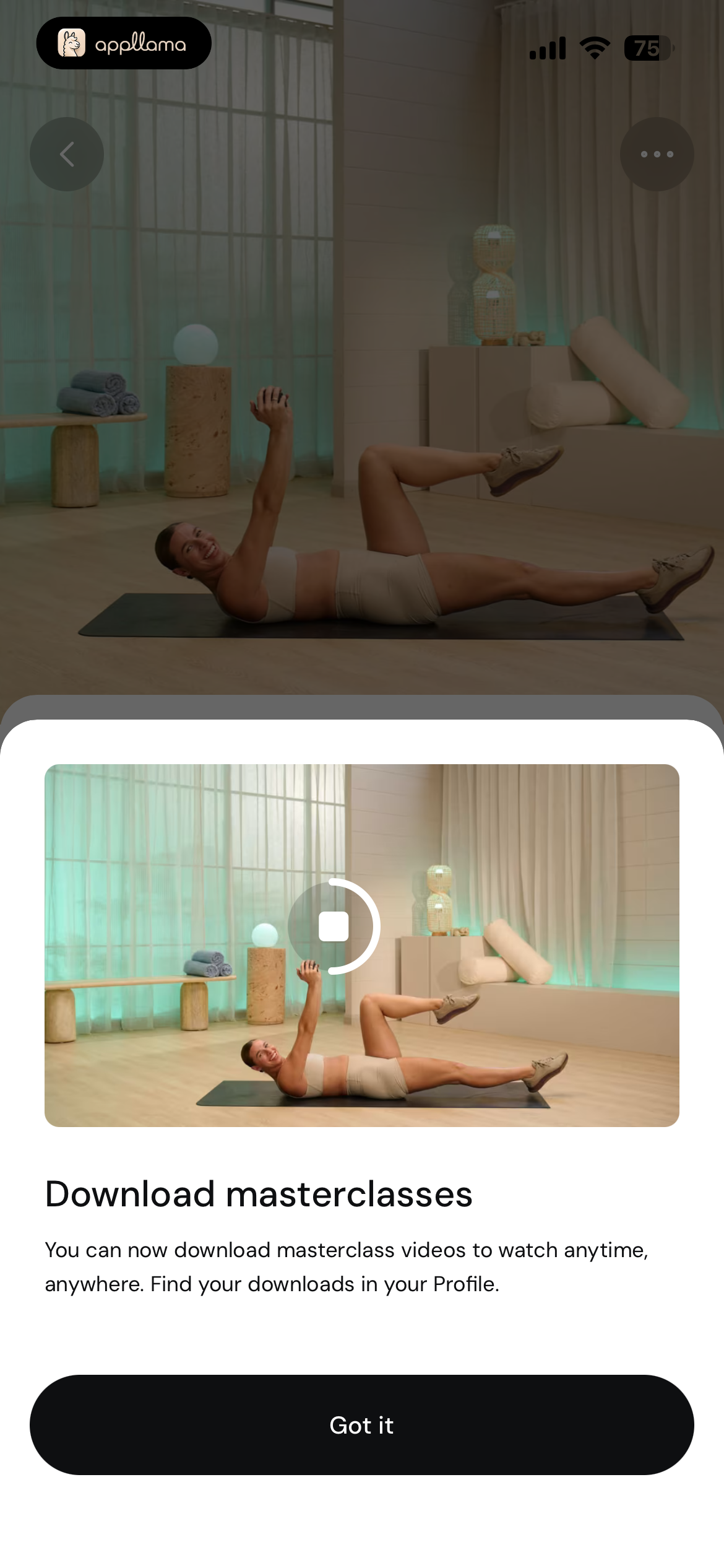 Workout Preview