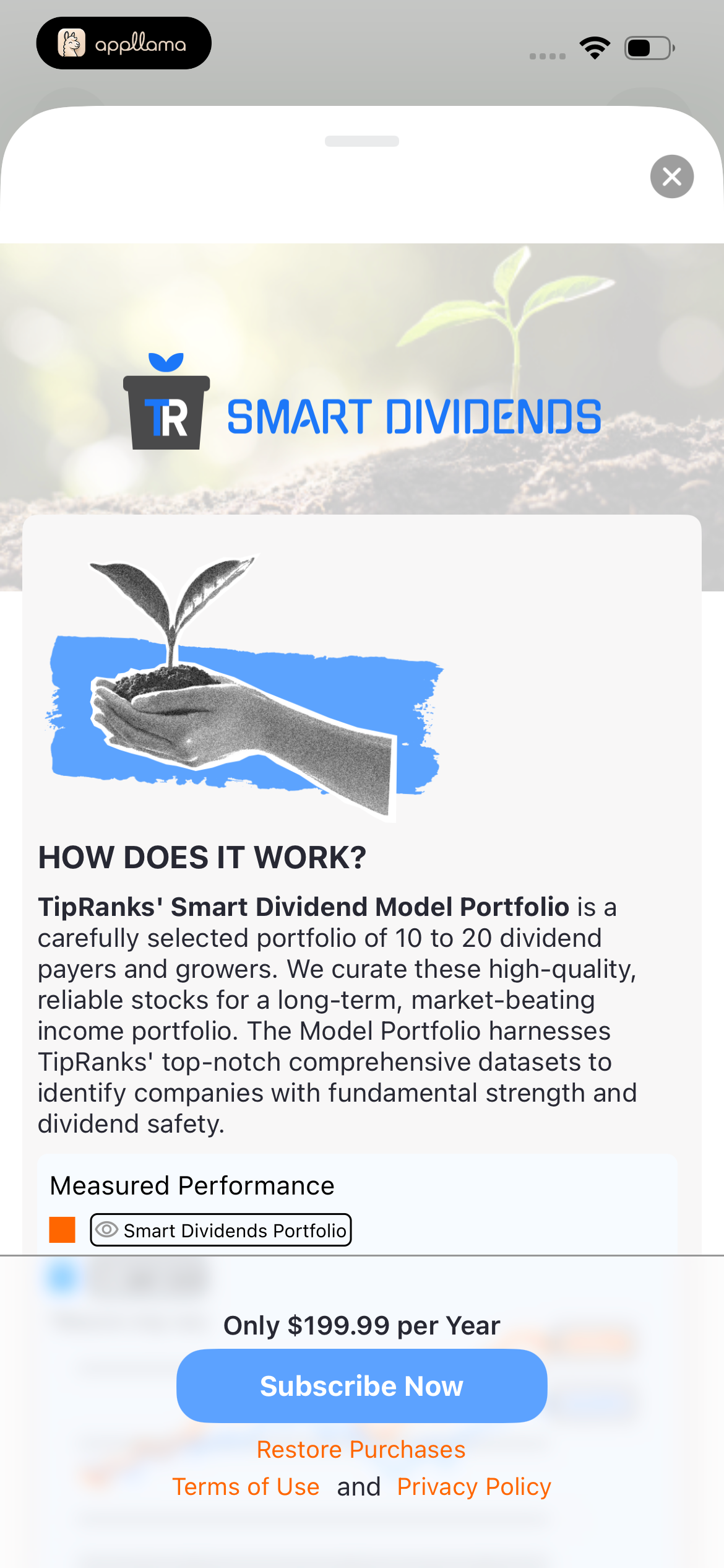 Smart Dividends Paywall