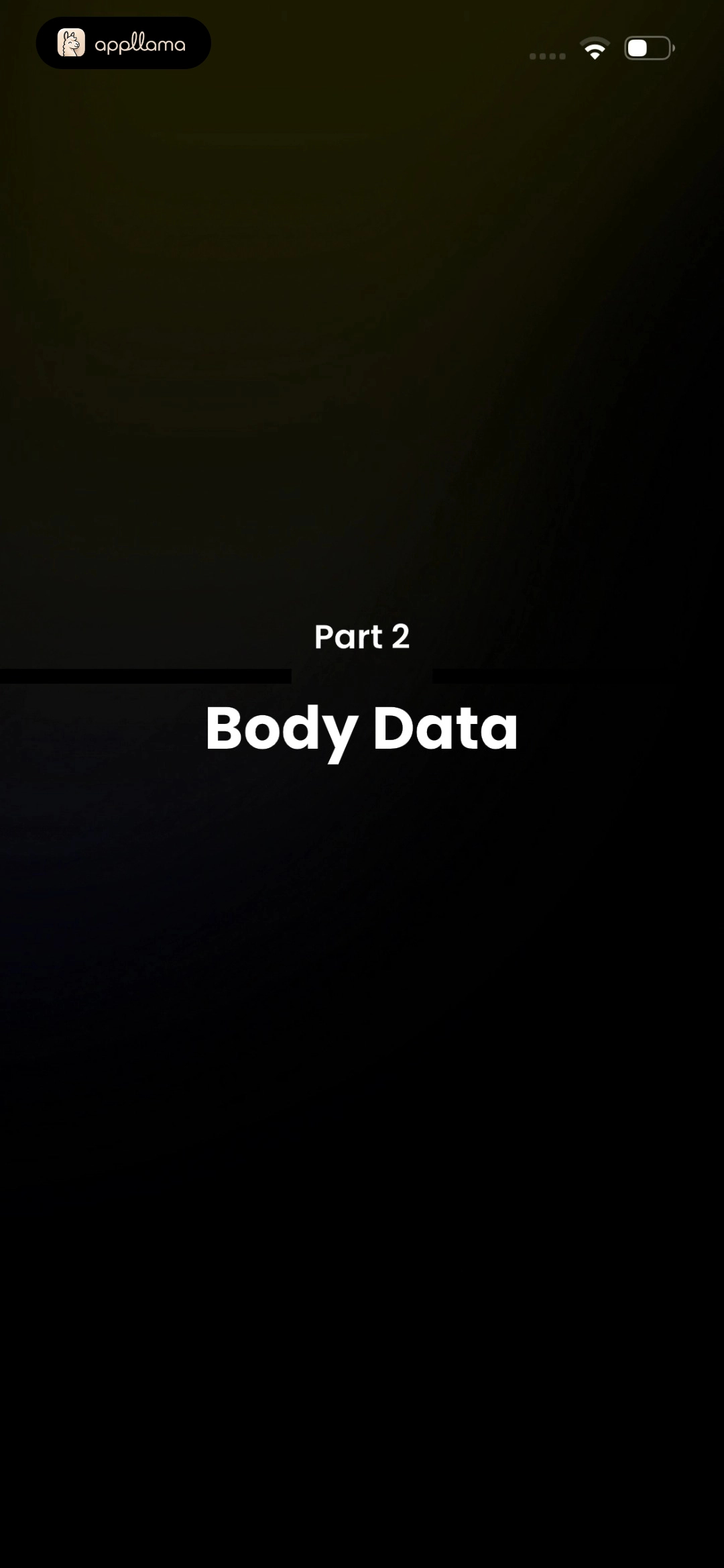 Body Data Section Intro
