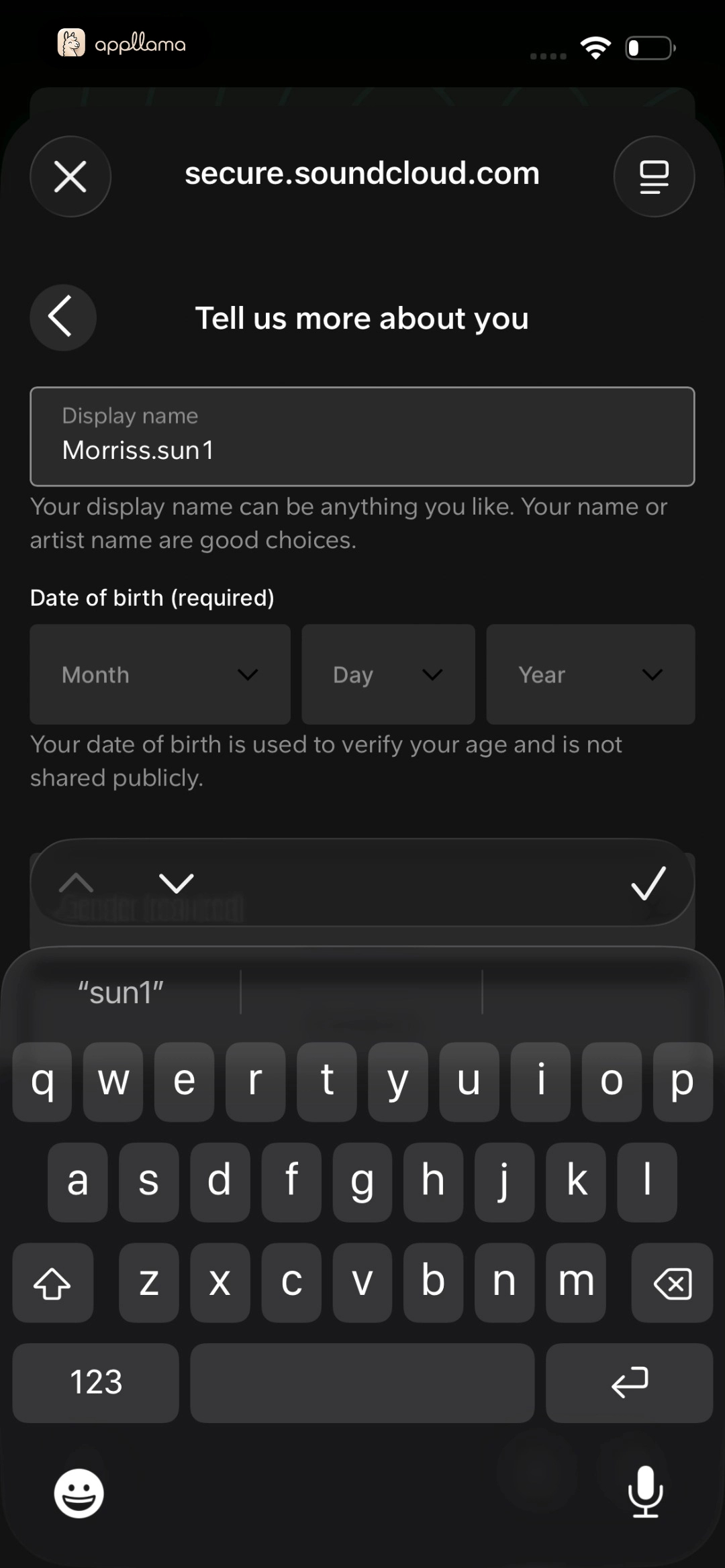 Profile Details Entry