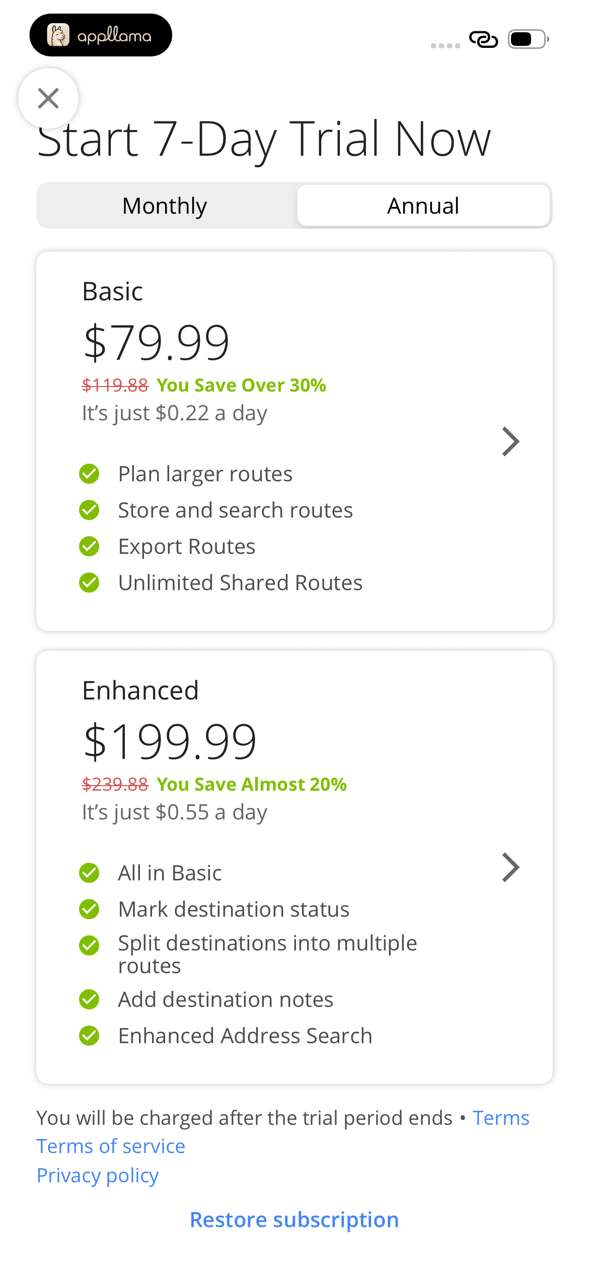 Annual Subscription Offer