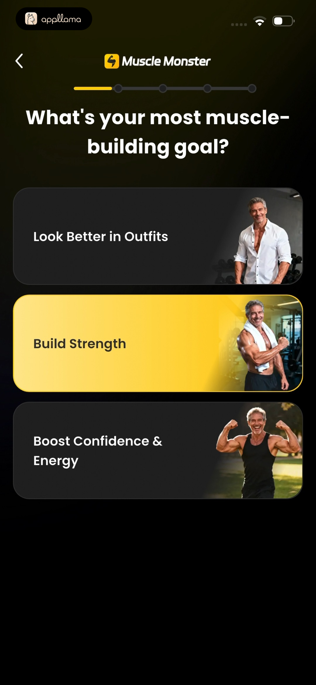 Muscle Goal Selection