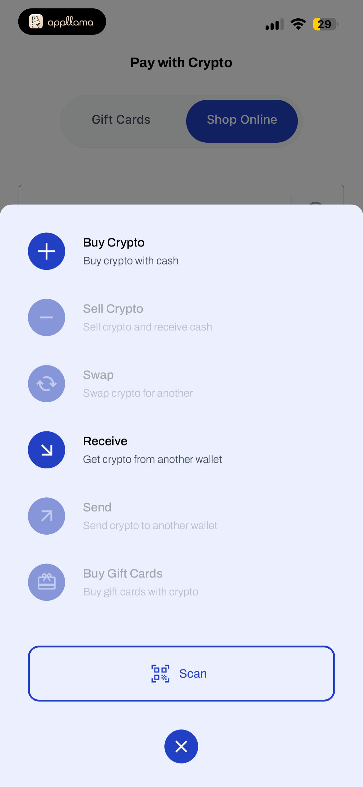 Crypto Payment Options