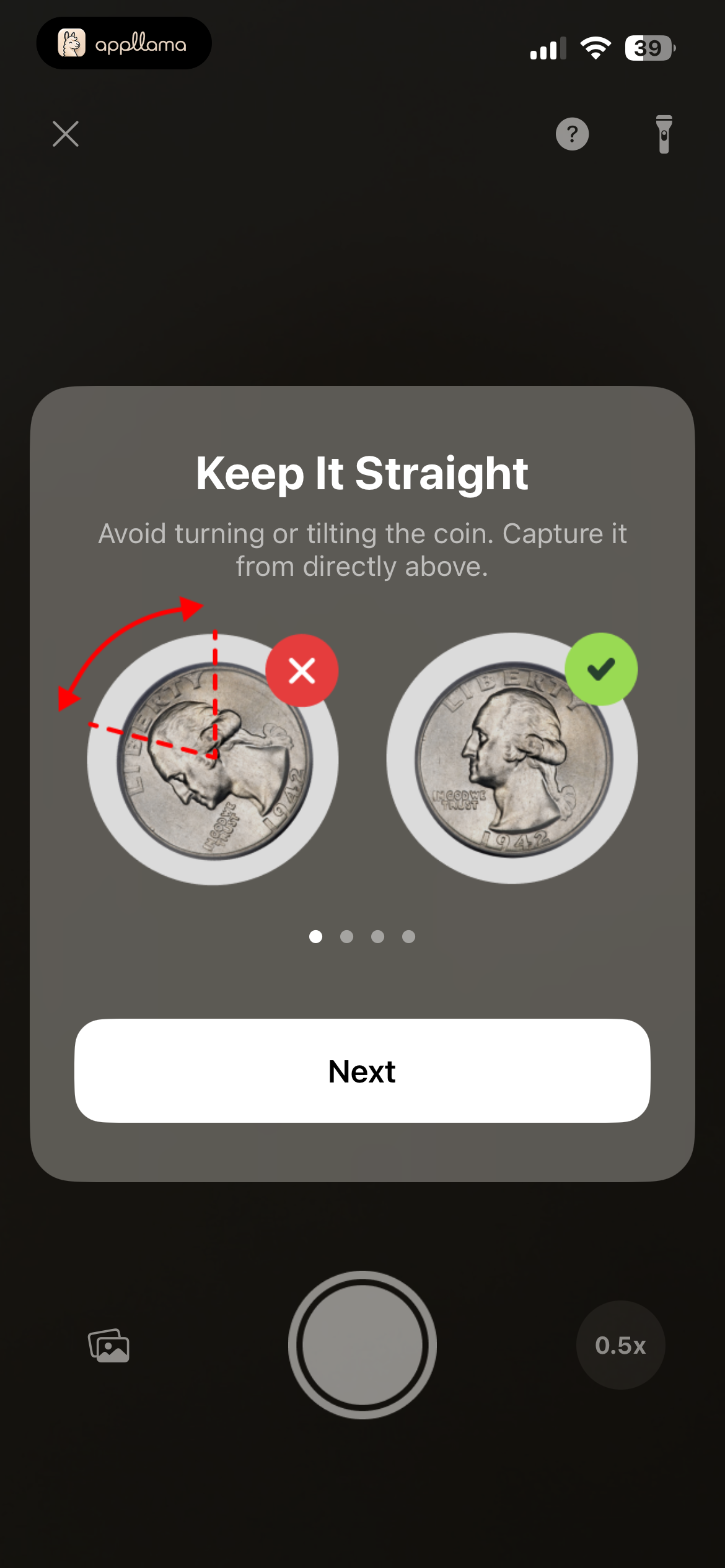 Scan Tip Keep Straight