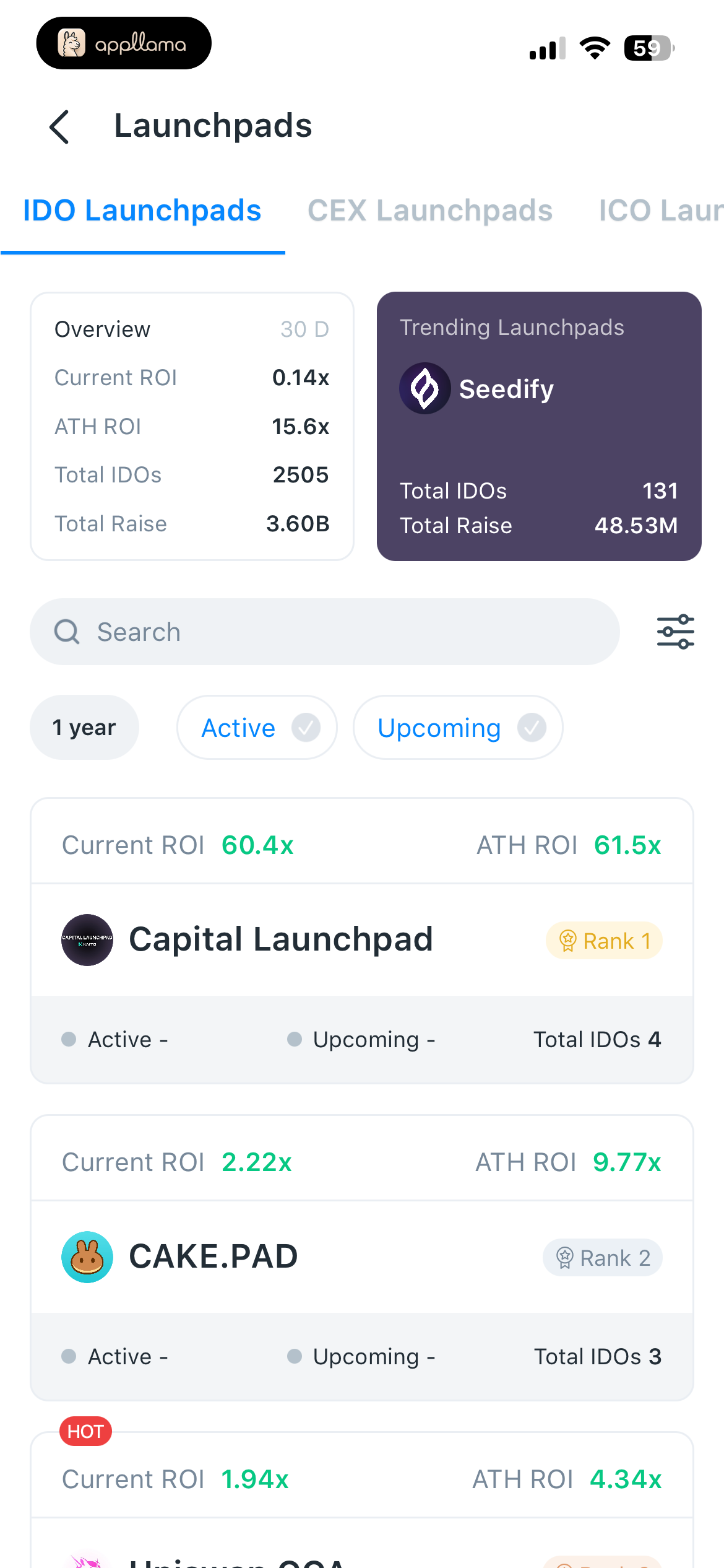 IDO Launchpads Directory