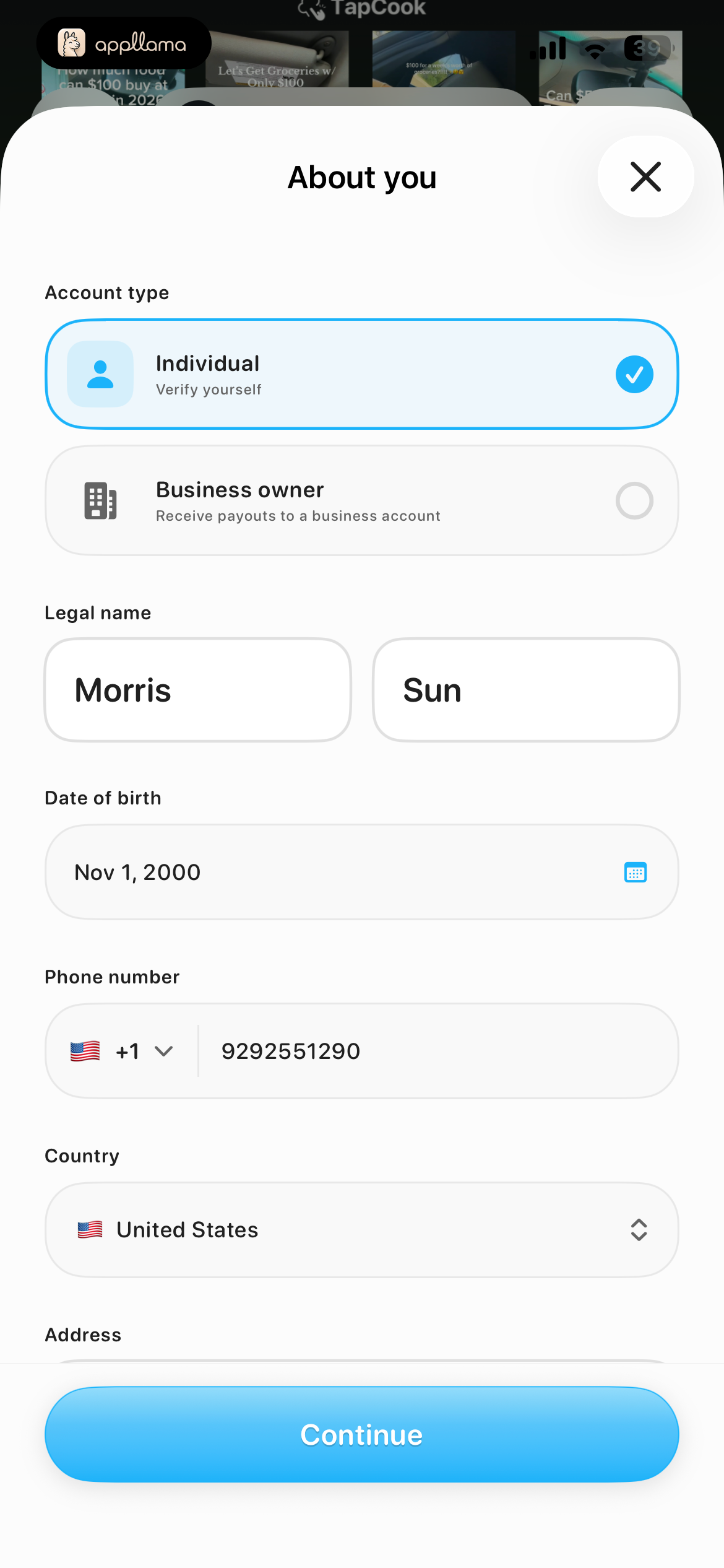 Personal Information