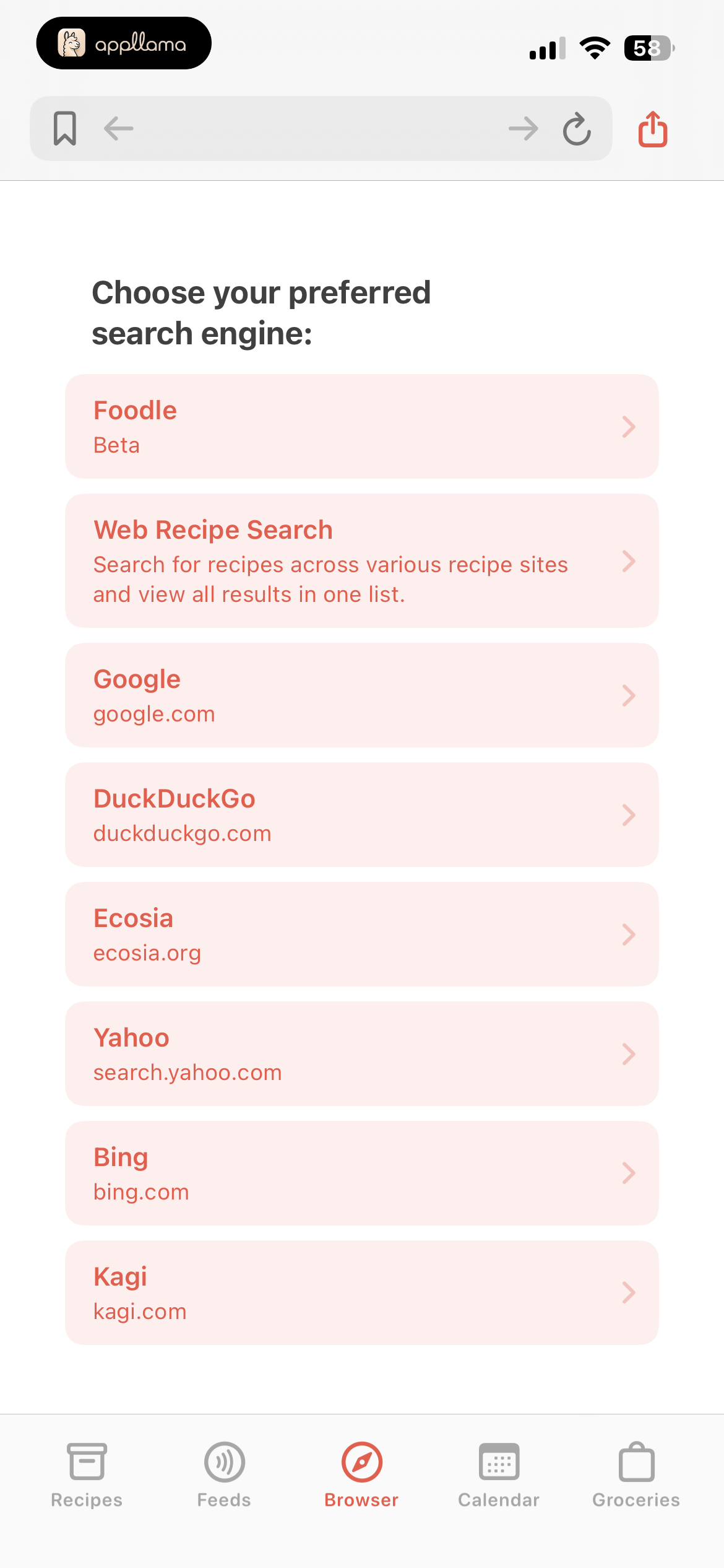Search Engine Picker
