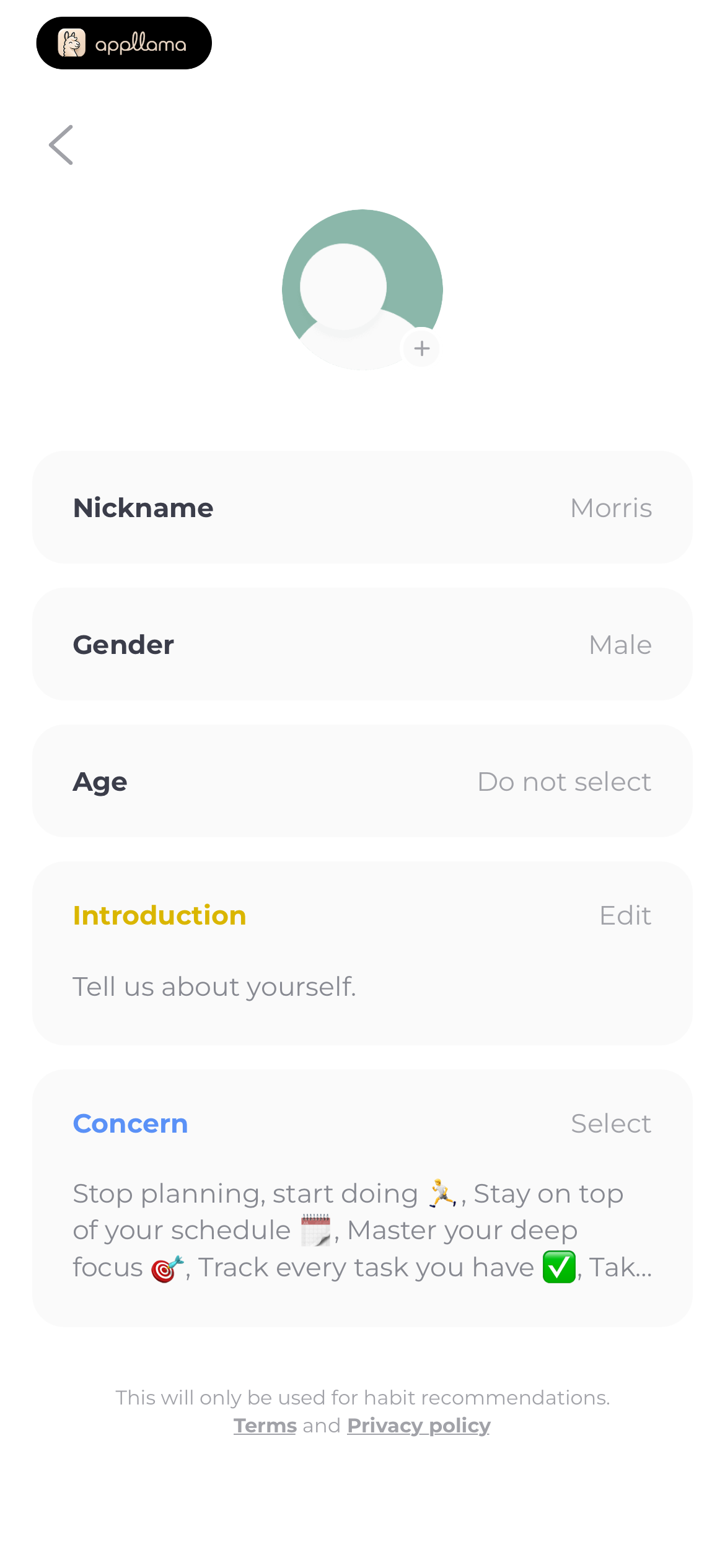 Edit Profile